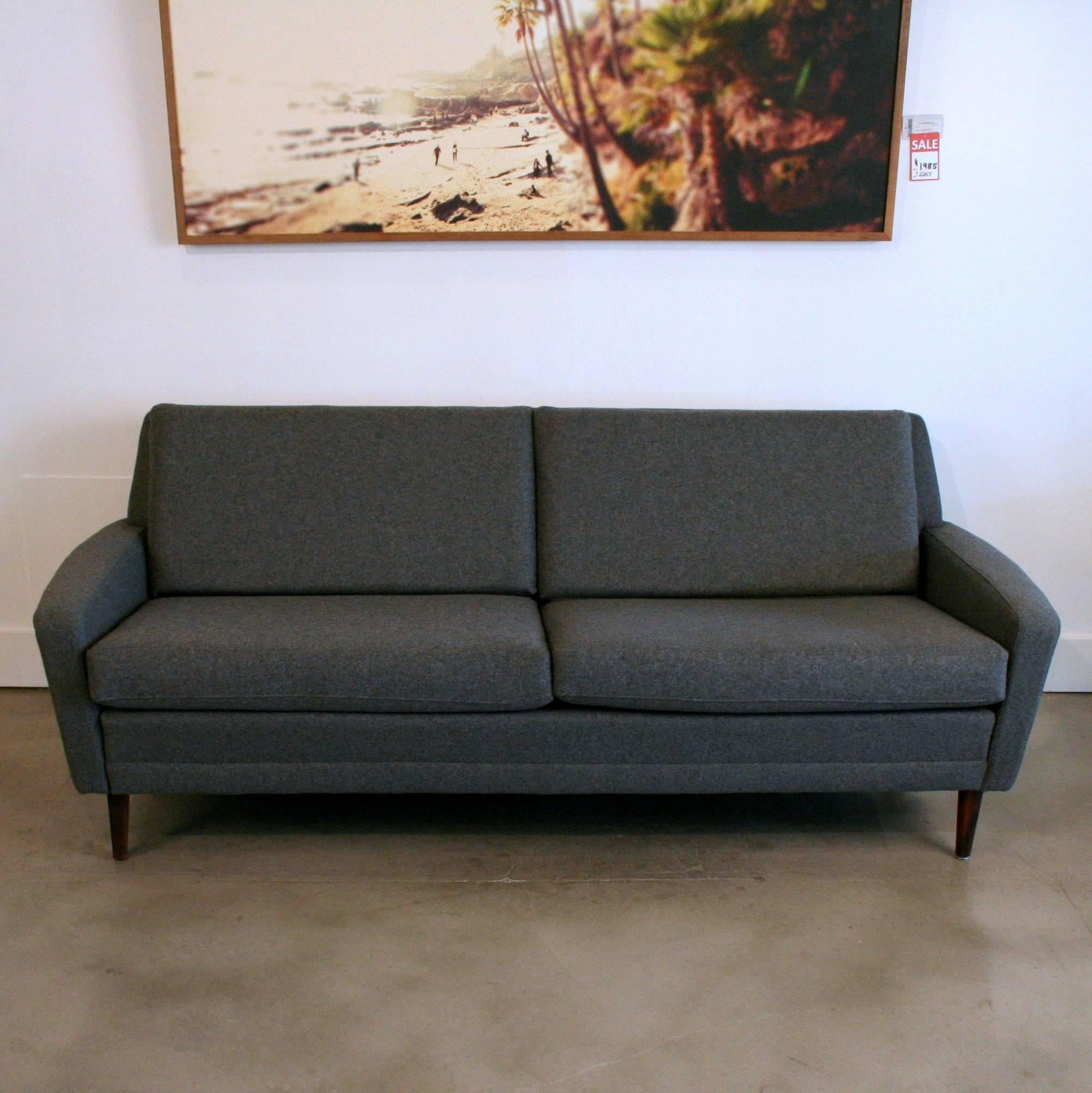 Vintage Danish Wool Sofa For Sale 2