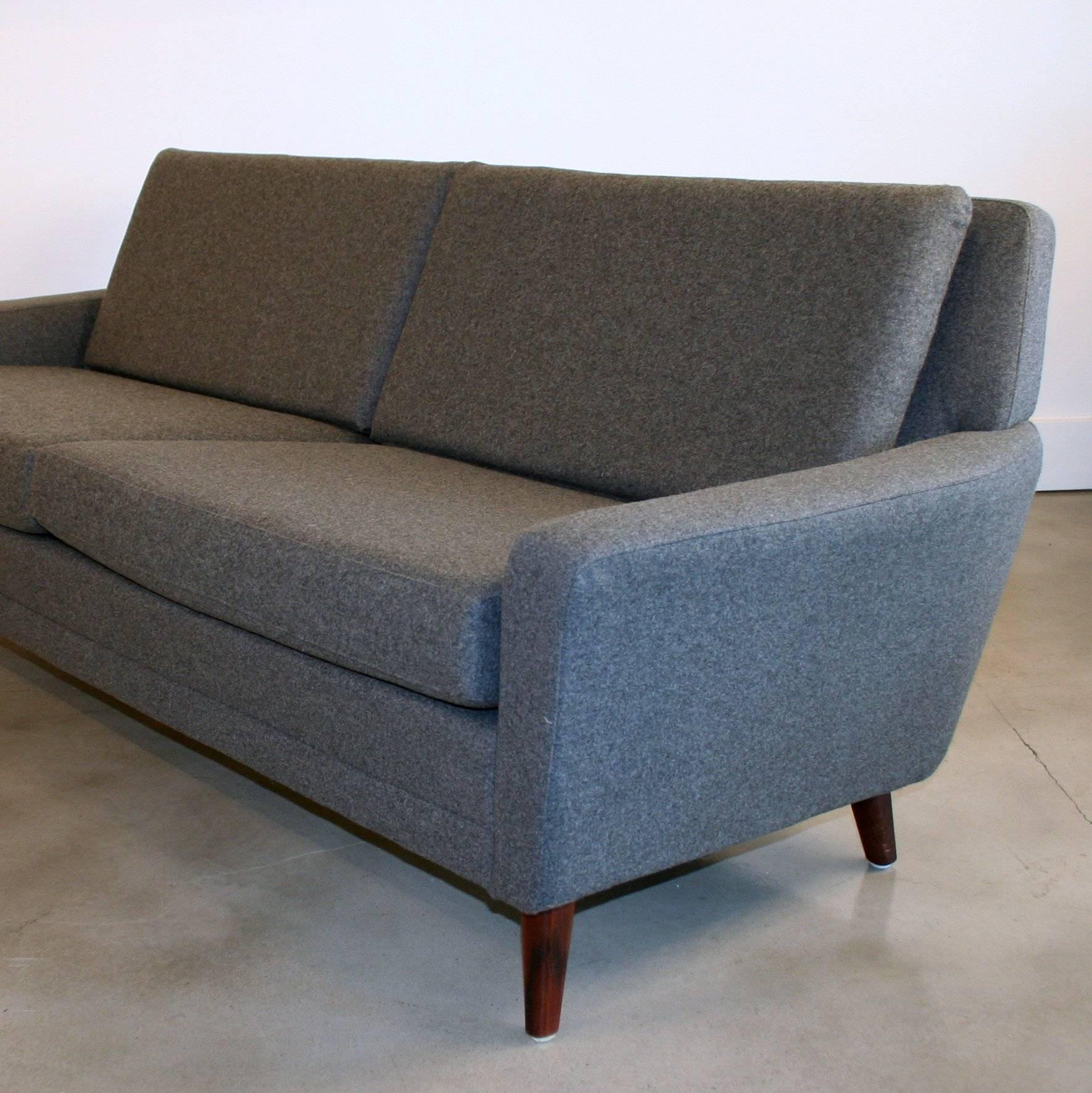 Vintage Danish Wool Sofa For Sale 3