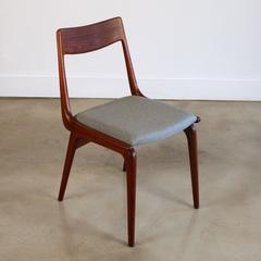 Vintage Danish Teak Boomerang Style Dining Chairs by Erik Christensen