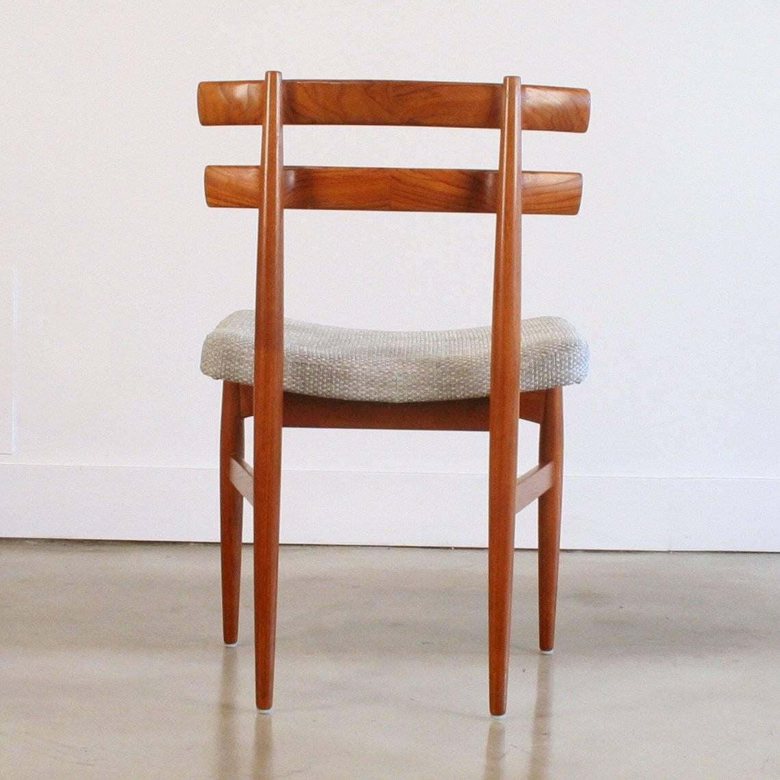 Scandinavian Modern Set of Six Vintage Danish Teak Dining Chairs For Sale