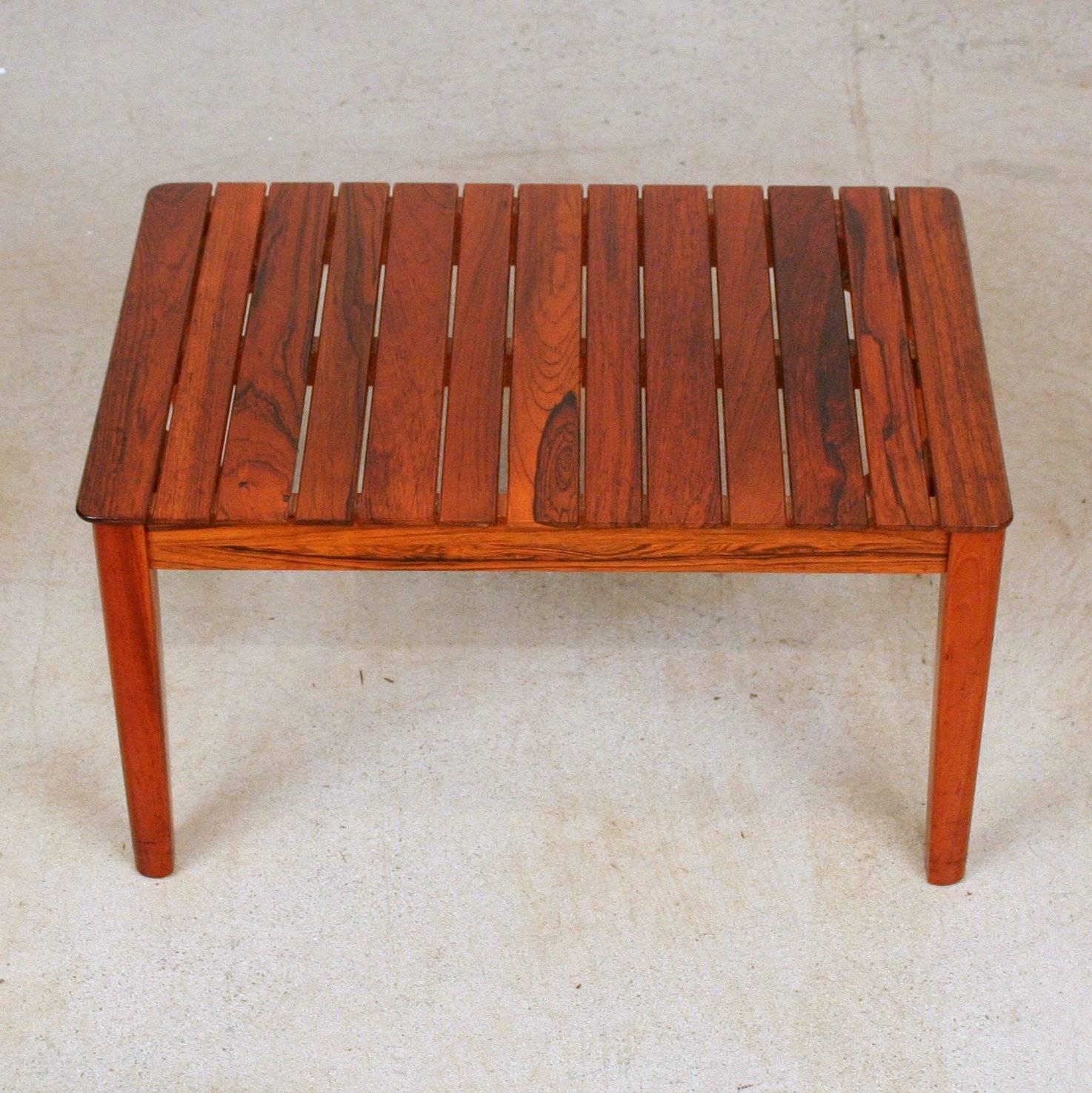 Mid-20th Century Pair of Vintage Danish Rosewood Accent Tables For Sale