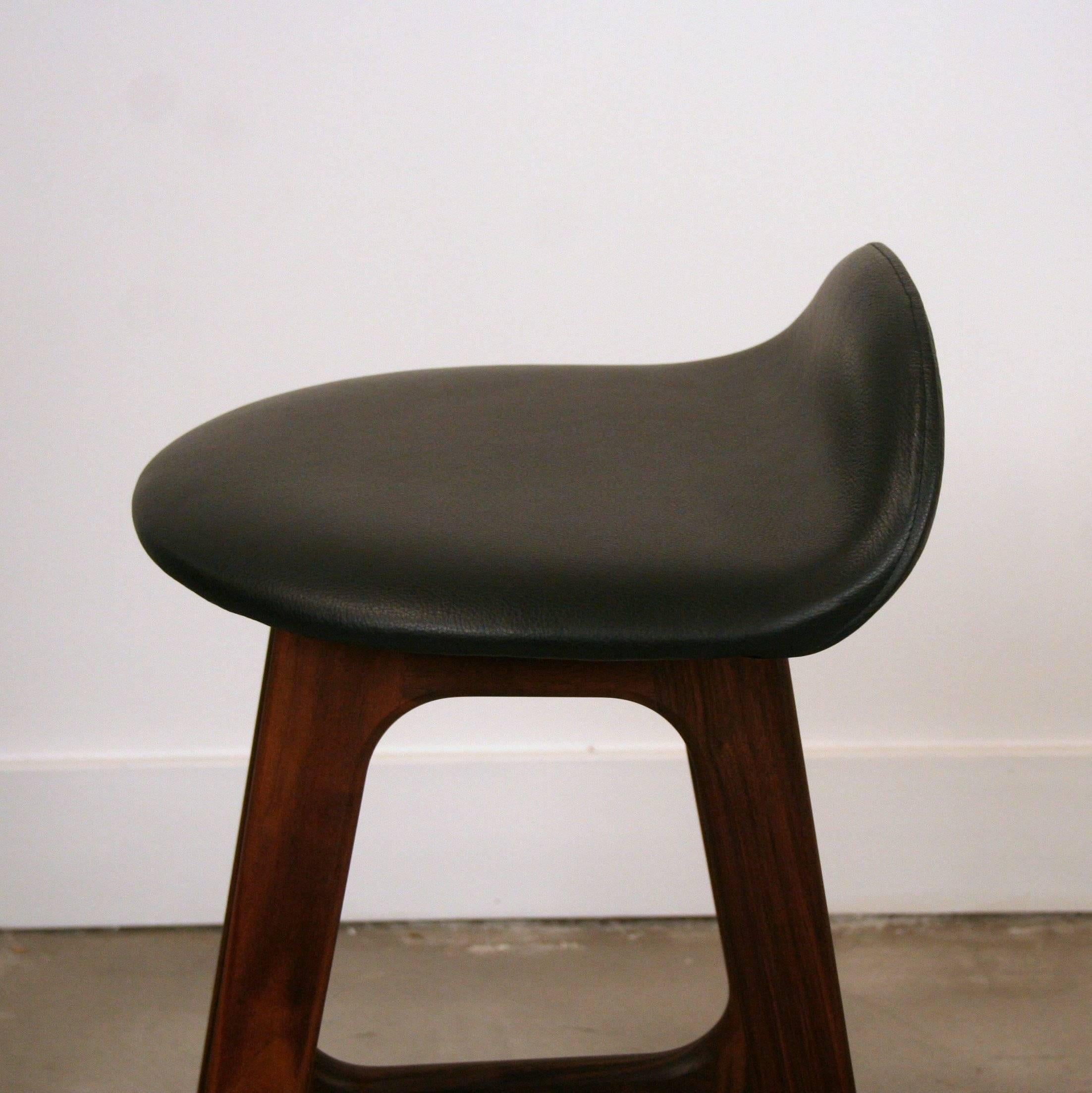 Mid-20th Century Erik Buck Counter Seat Stool