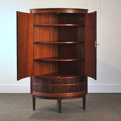 Vintage Danish Rosewood Corner Cabinet