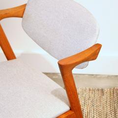 Vintage Danish Teak Model 42 Dining Chairs by Kai Kristiansen