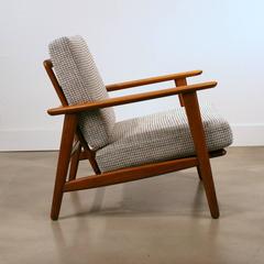 Vintage Danish Beech Armchair by Hans Wegner