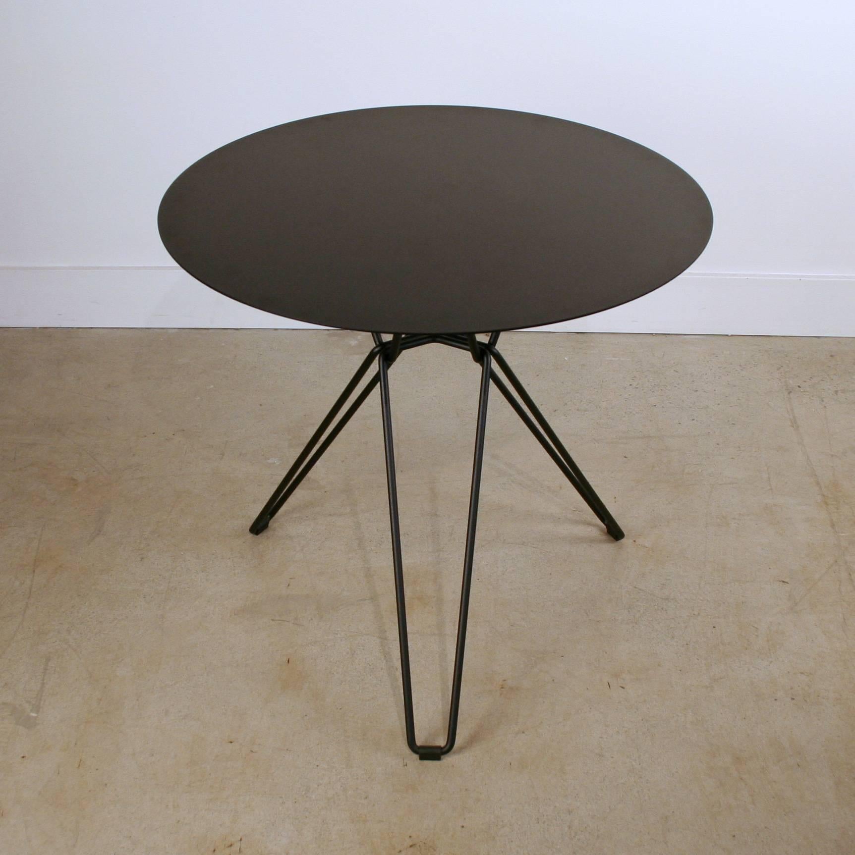 Scandinavian Modern Tio Black Bistro Table For Sale