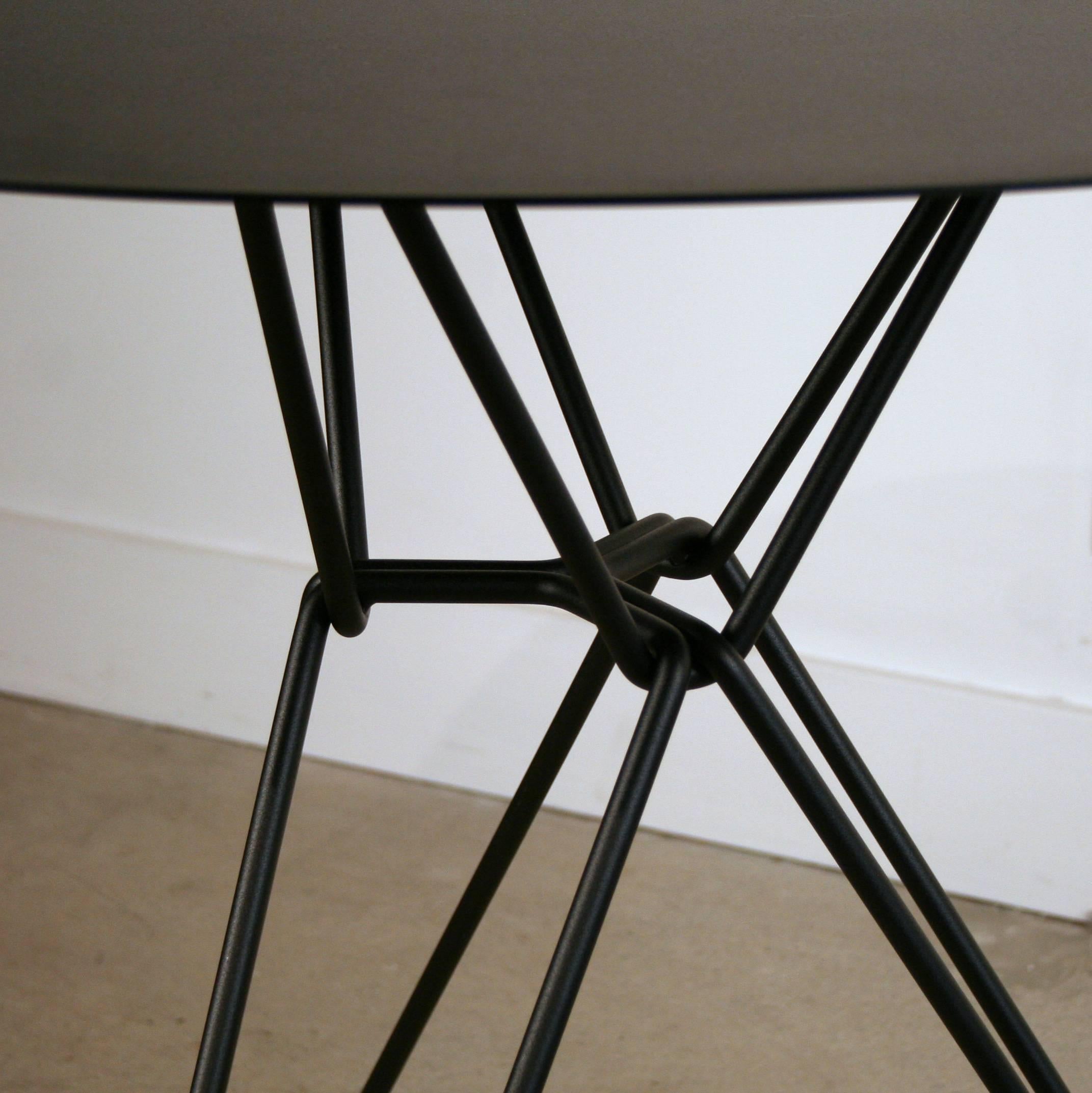 Tio Black Bistro Table In Excellent Condition For Sale In Vancouver, BC