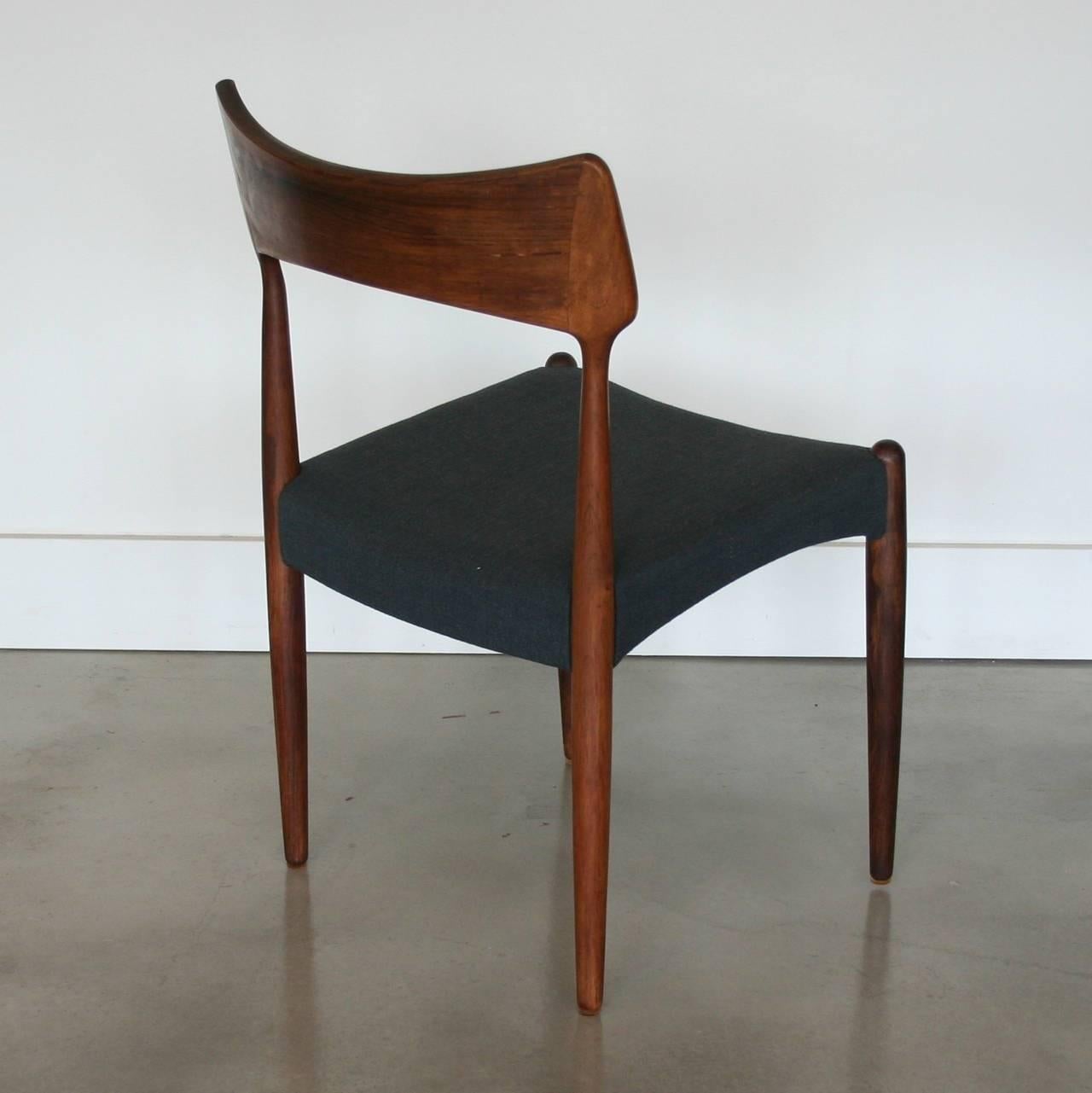 Vintage Danish Rosewood Dining Chairs For Sale 1