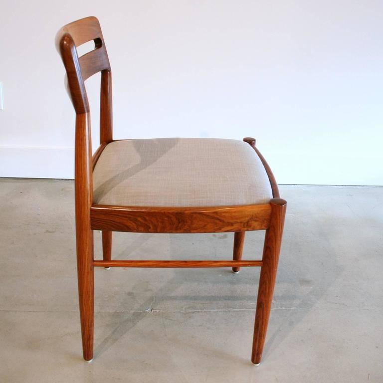 Vintage Danish Rosewood Dining Chair by H.W. Klein In Excellent Condition In Vancouver, BC