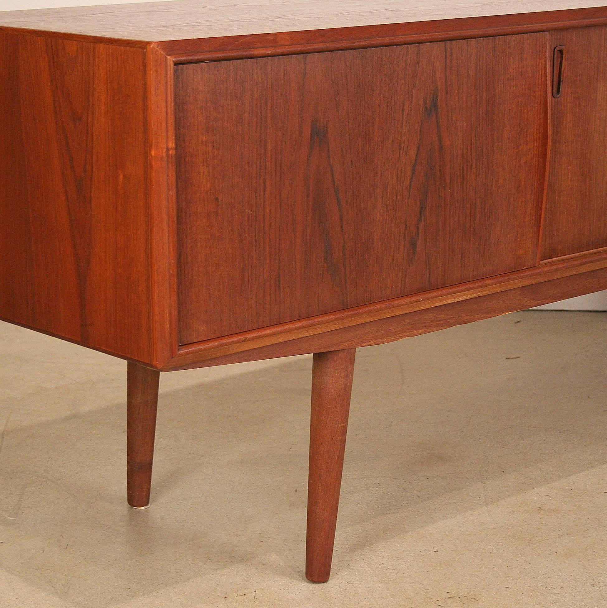 Vintage Danish Teak Sideboard For Sale 1