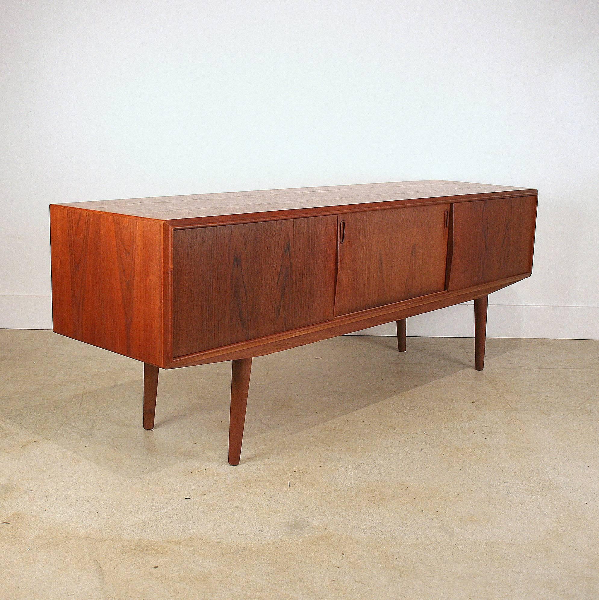 Vintage Danish Teak Sideboard For Sale 2