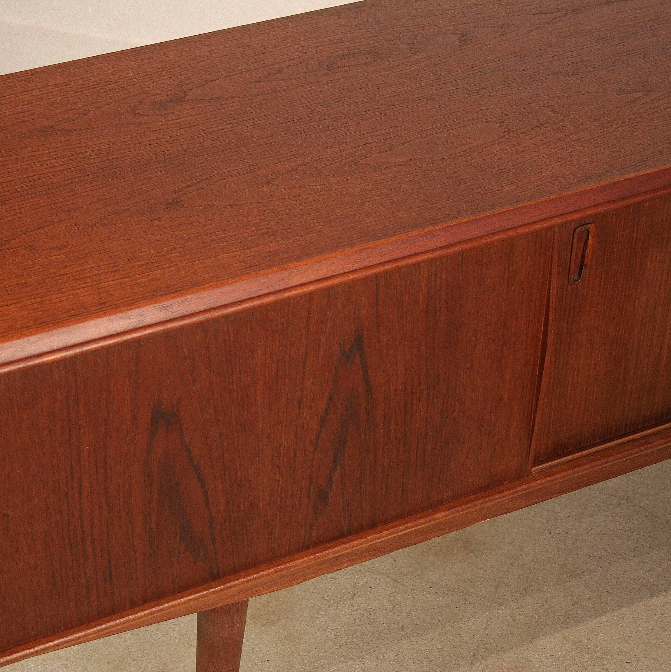 Vintage Danish Teak Sideboard For Sale 5