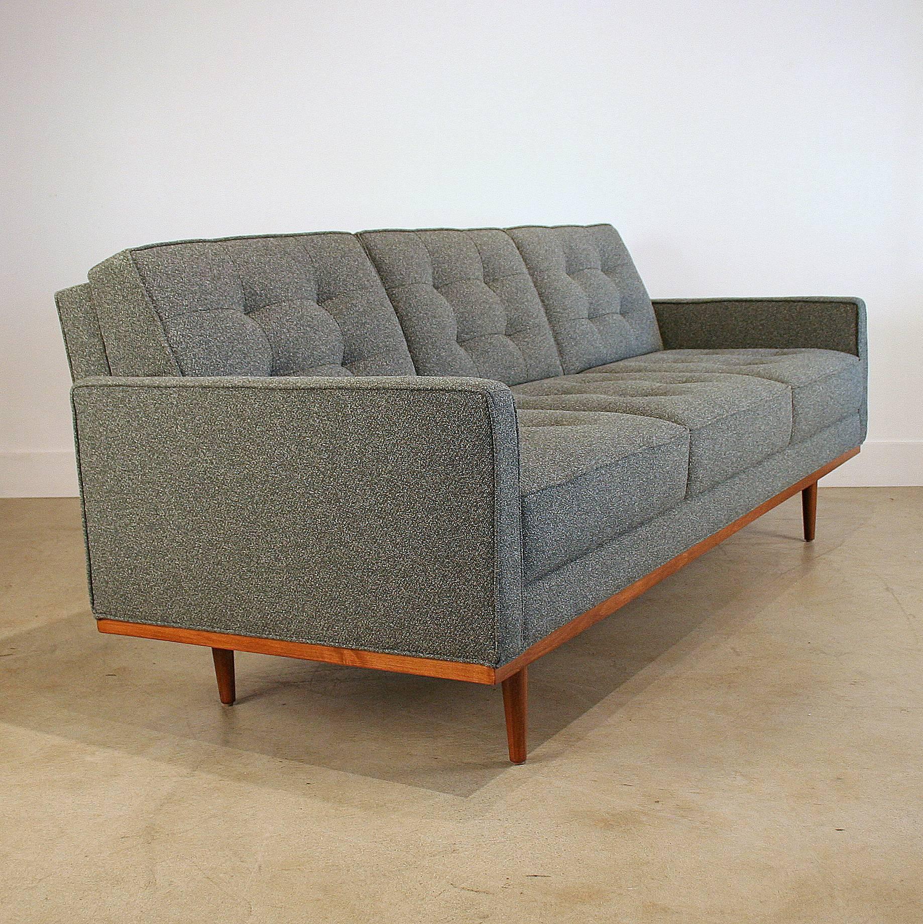 A tufted beauty with all the charm of a retro sofa plus the benefits of modern construction. Eco-friendly foam cushions, kiln-dried solid wood frame and a planet-friendly manufacturing process. Choose from hundreds of fabrics and leathers and custom