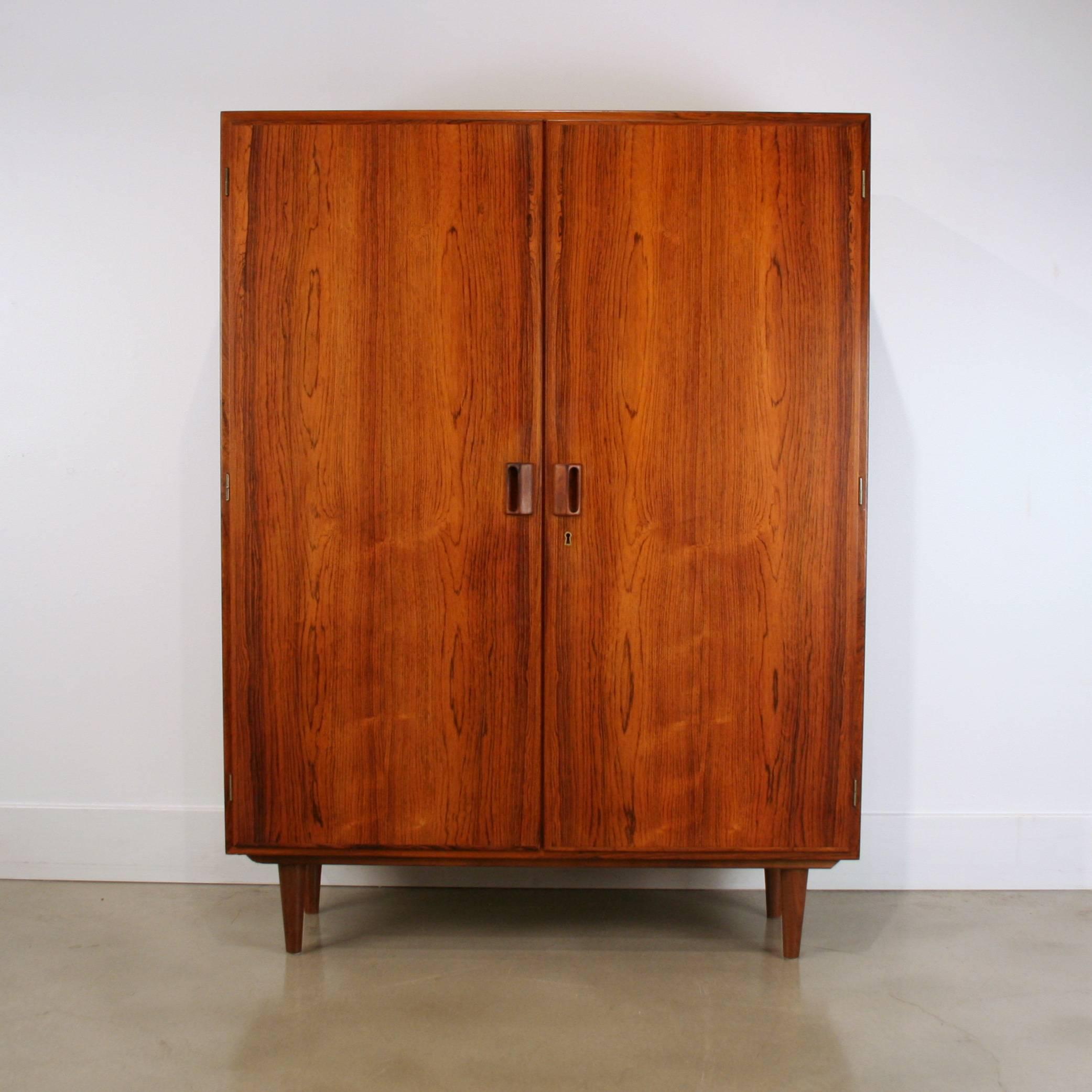 Scandinavian Modern Vintage Danish Rosewood Cabinet For Sale