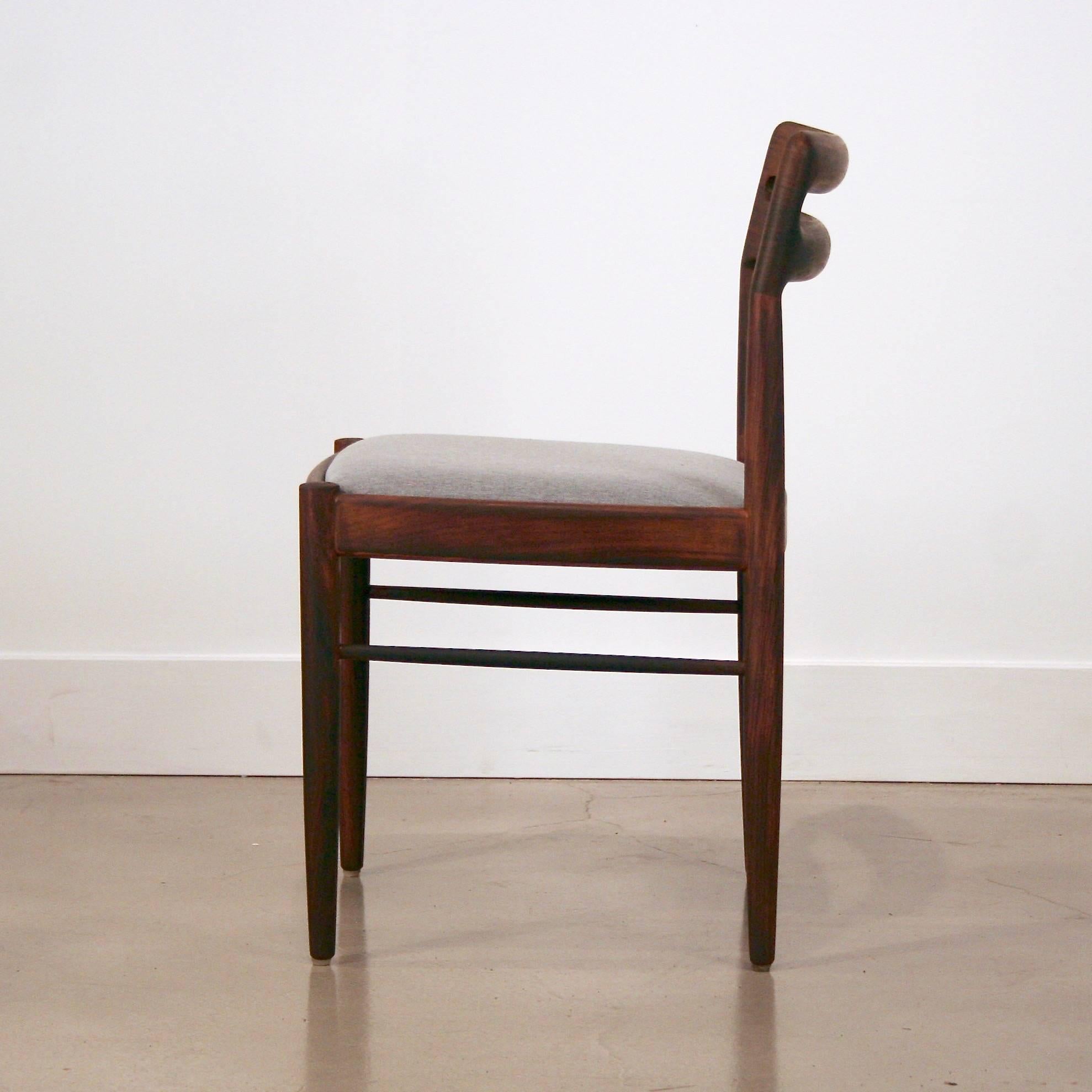 Mid-Century Modern Vintage Danish Rosewood Dining Chairs For Sale