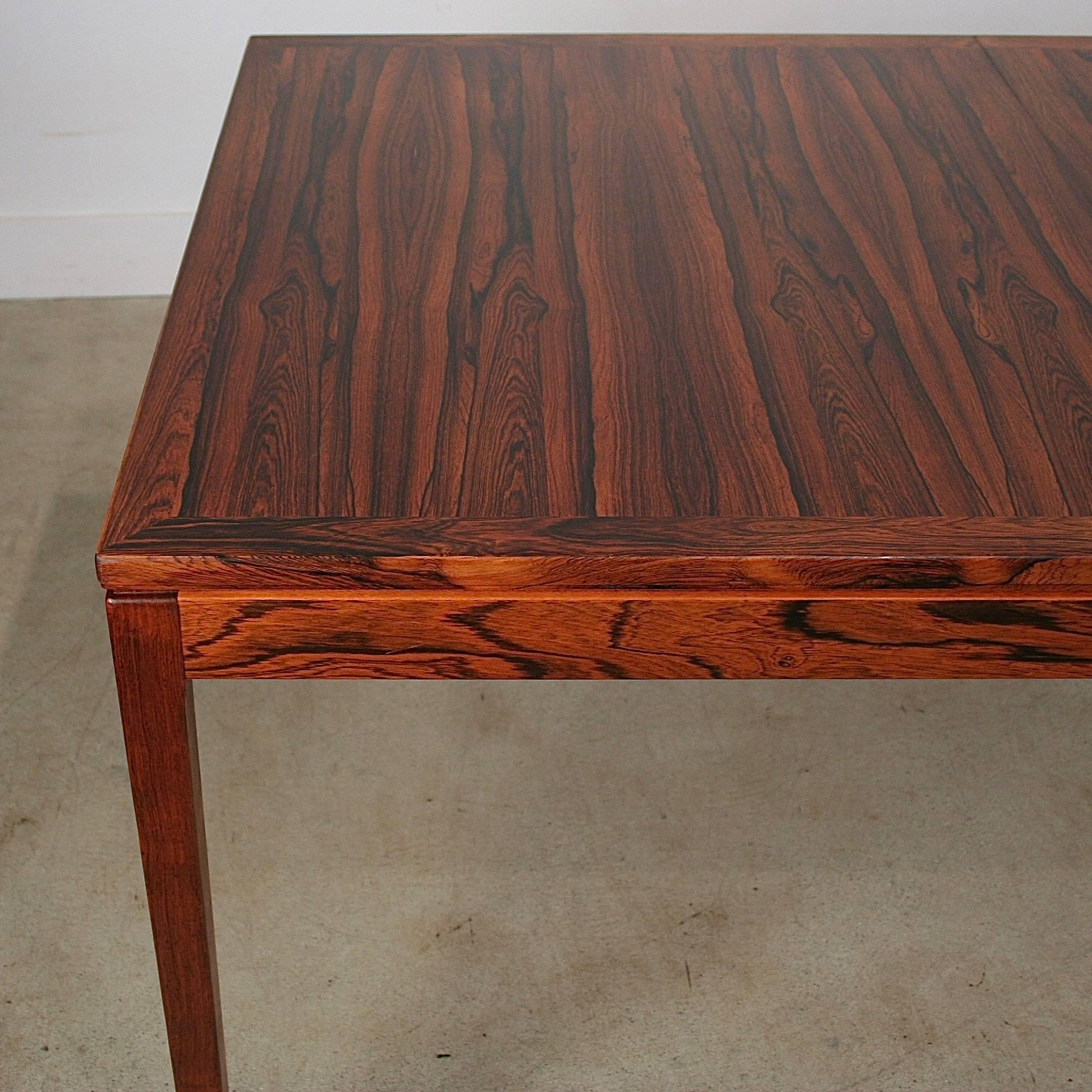 Vintage Danish Rosewood Dining Table For Sale 1