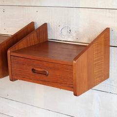 Vintage Danish Teak Wallmounts