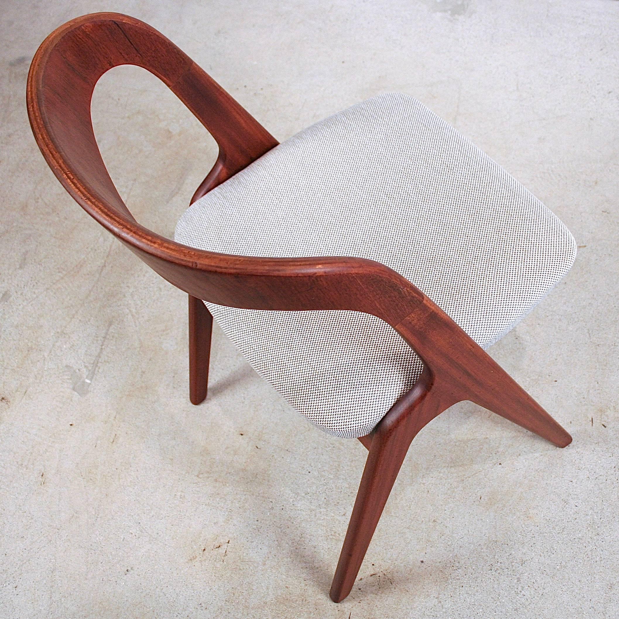 Scandinavian Modern Vintage Danish Teak Dining Chairs For Sale