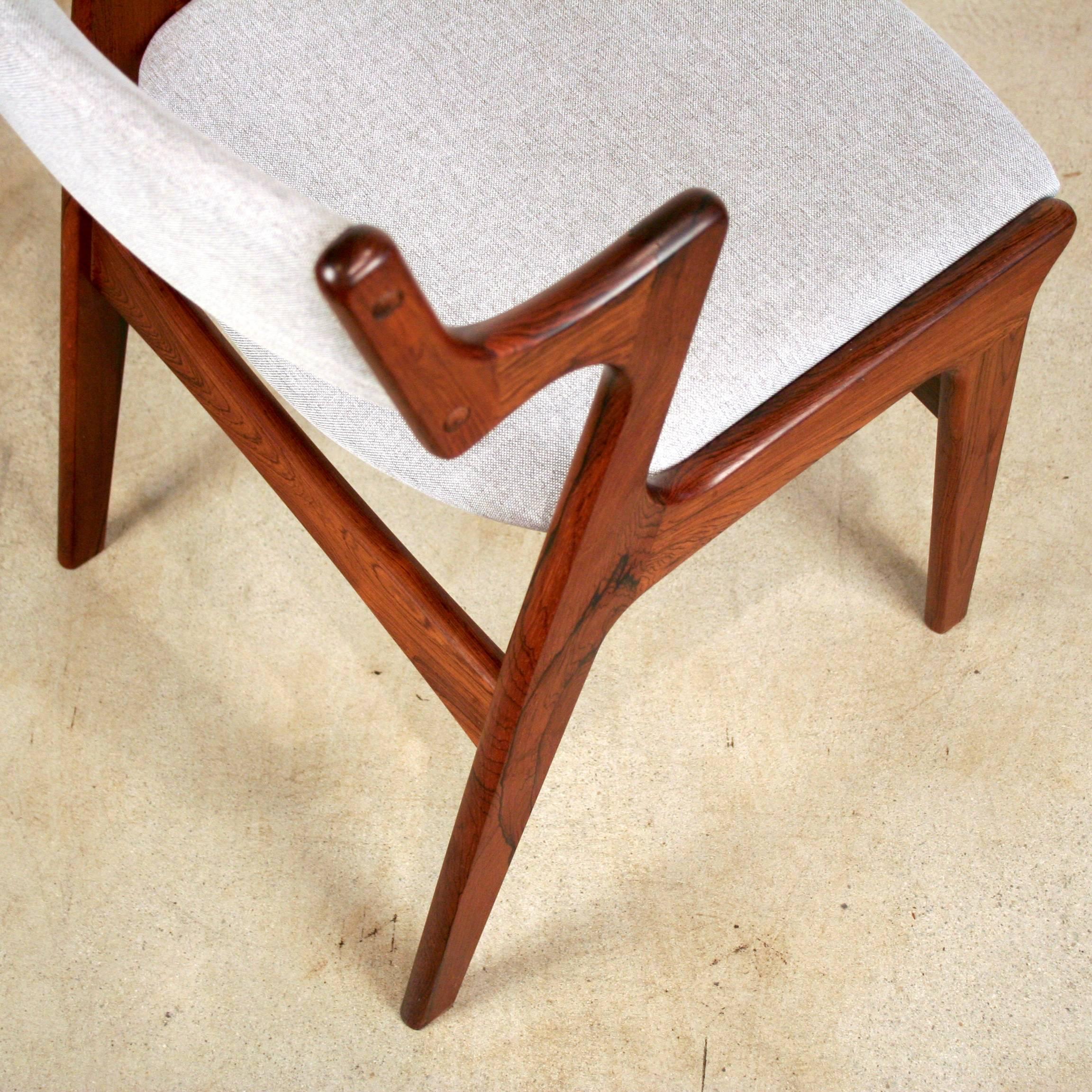 Vintage Danish Rosewood Dining Chair, Set of Six 2
