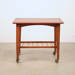 Vintage Danish Teak Side Table or Cart