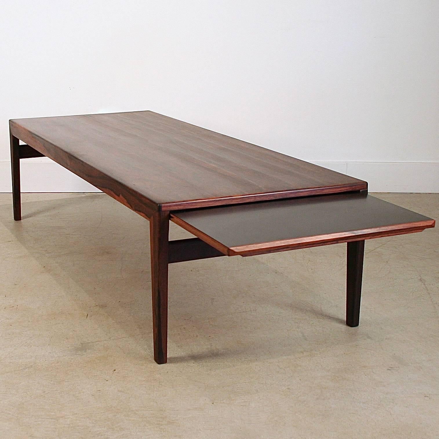 Mid-20th Century Vintage Danish Rosewood Coffee Table For Sale
