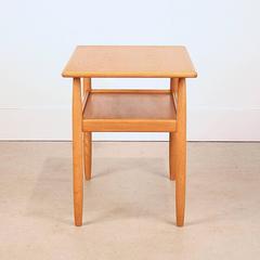 Vintage Danish Oak Side Table