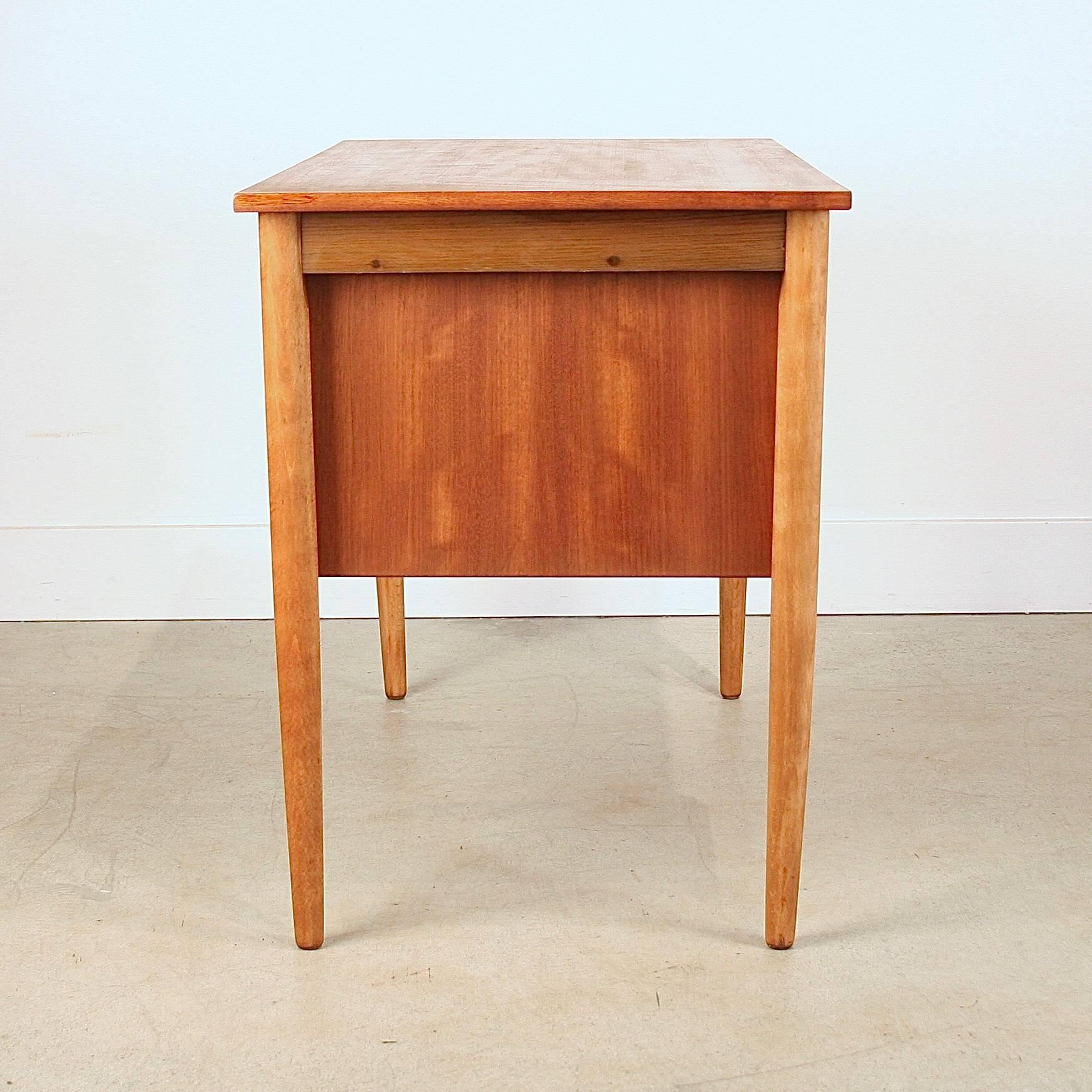 Vintage Danish Teak Desk For Sale 1