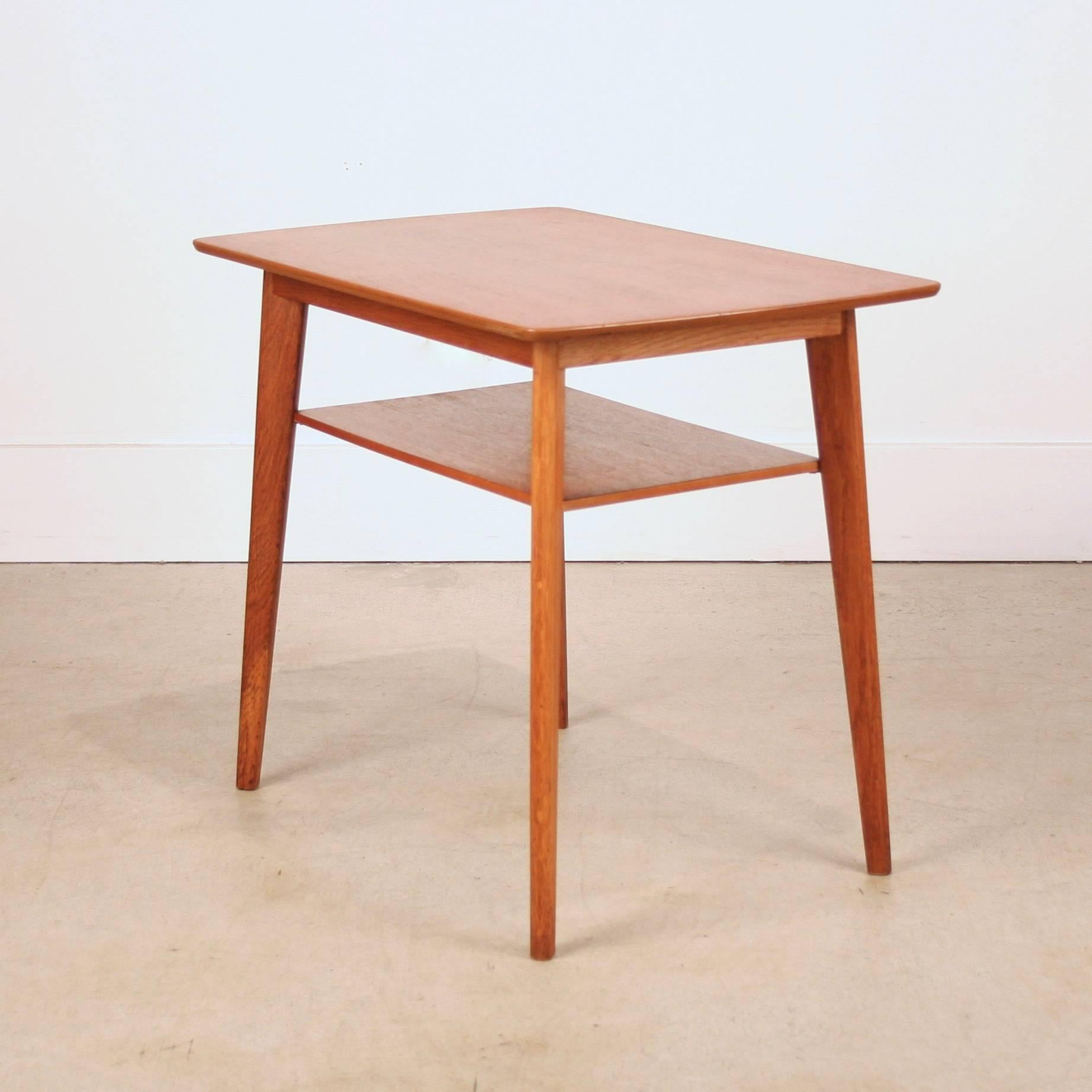 Scandinavian Modern Vintage Danish Teak Side Table For Sale