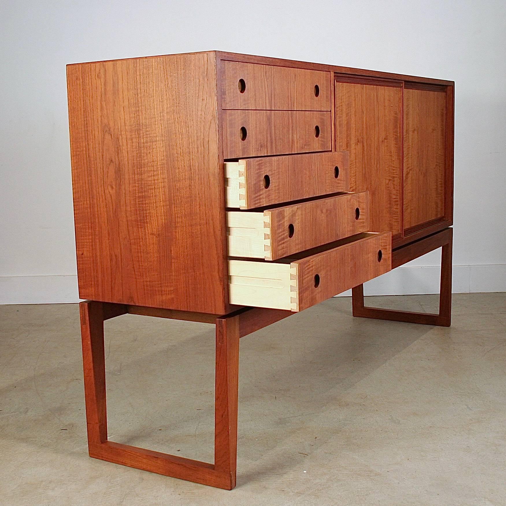 Mid-20th Century Vintage Danish teak sideboard For Sale