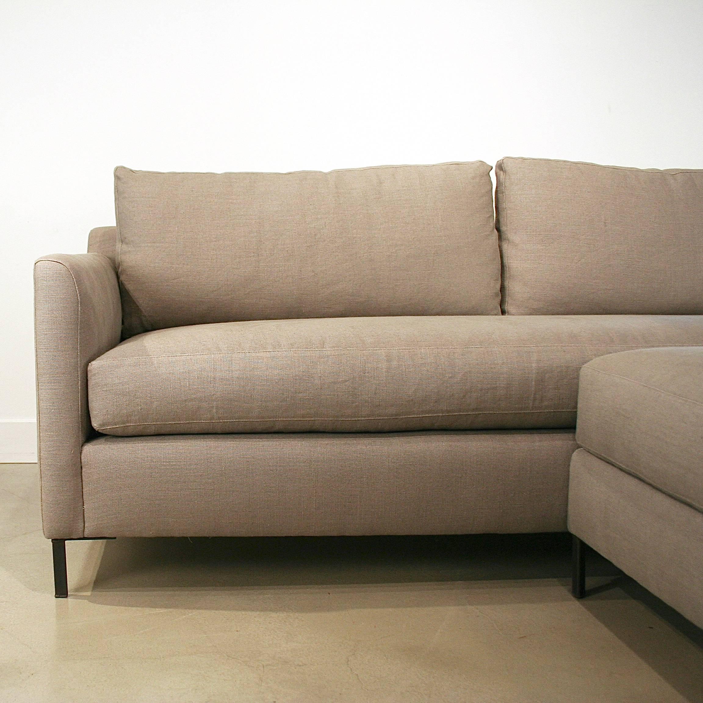 Radley Sofa and Ottoman from Cisco Brothers LA In Excellent Condition For Sale In Vancouver, BC