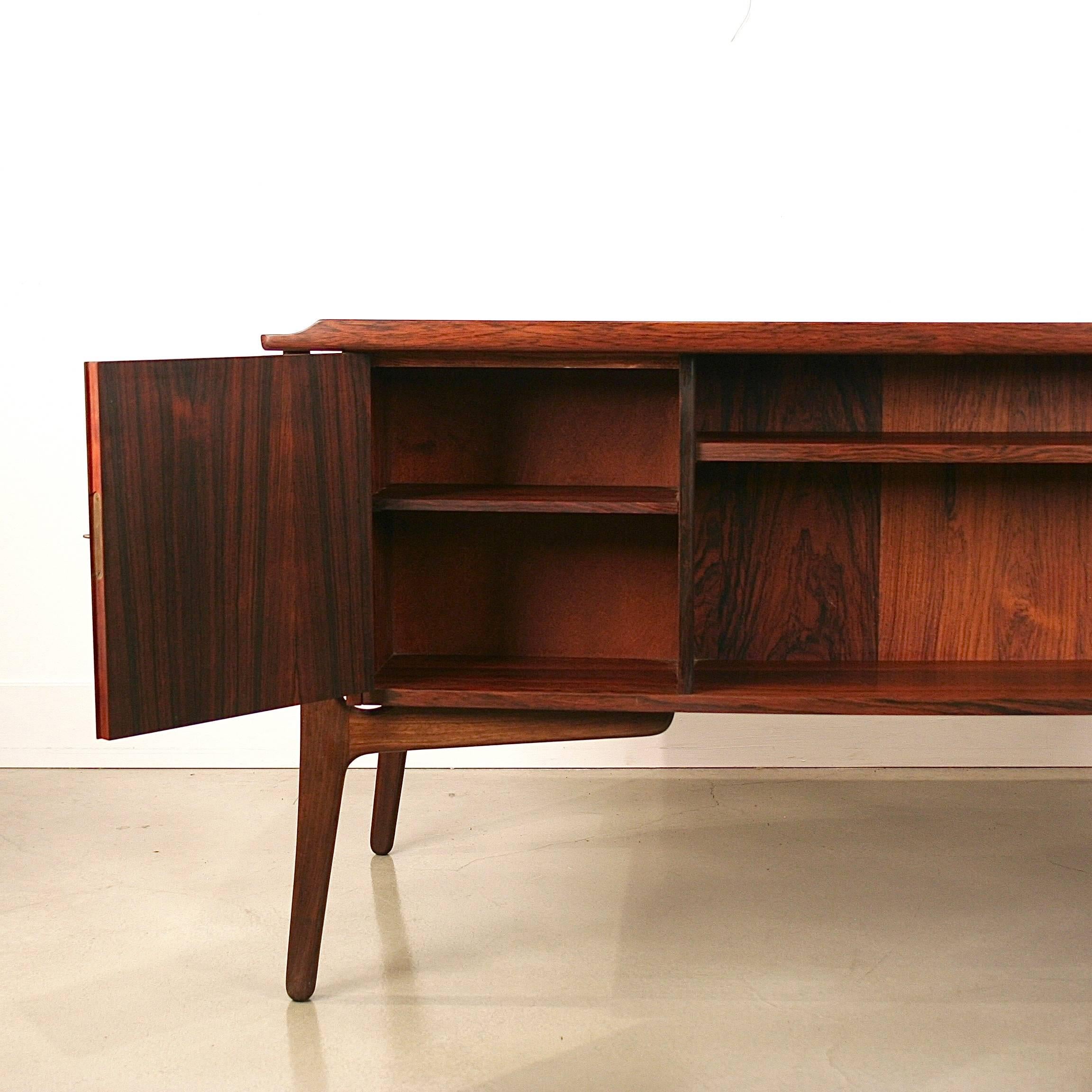 Vintage Danish Svend Madsen Rosewood Desk For Sale 2