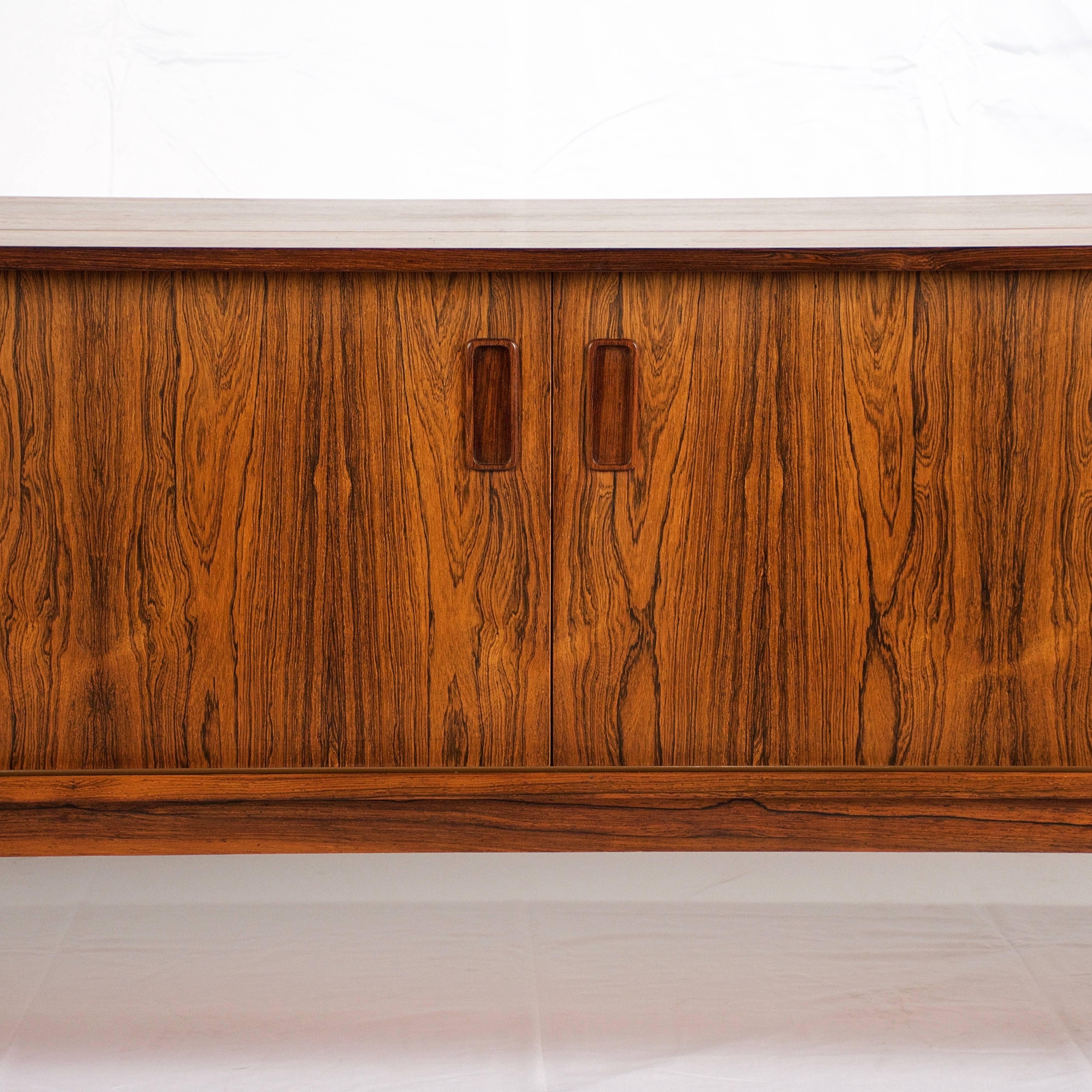 Vintage Danish Rosewood Sideboard For Sale 1