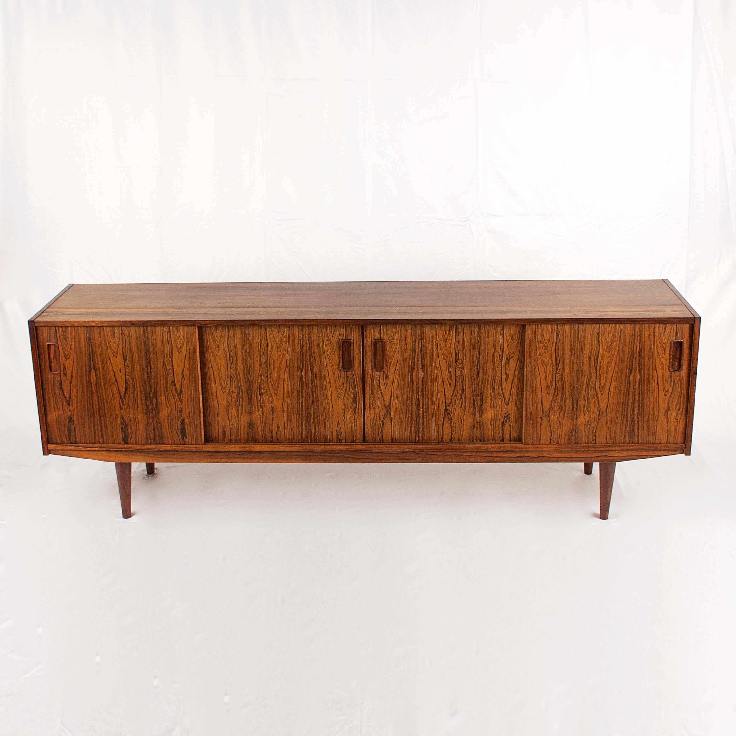 Vintage Danish Rosewood Sideboard For Sale 4