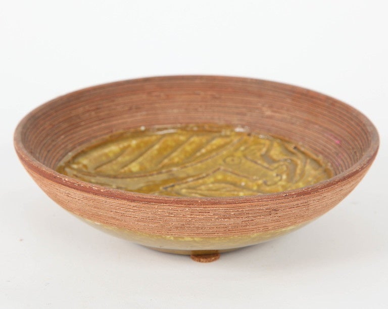 Metà XX secolo Ciotola per cavalli in ceramica italiana in vendita