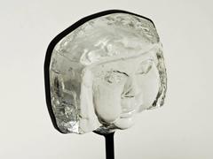 1960s Erik Hoglund Glass Sculpture by Boda