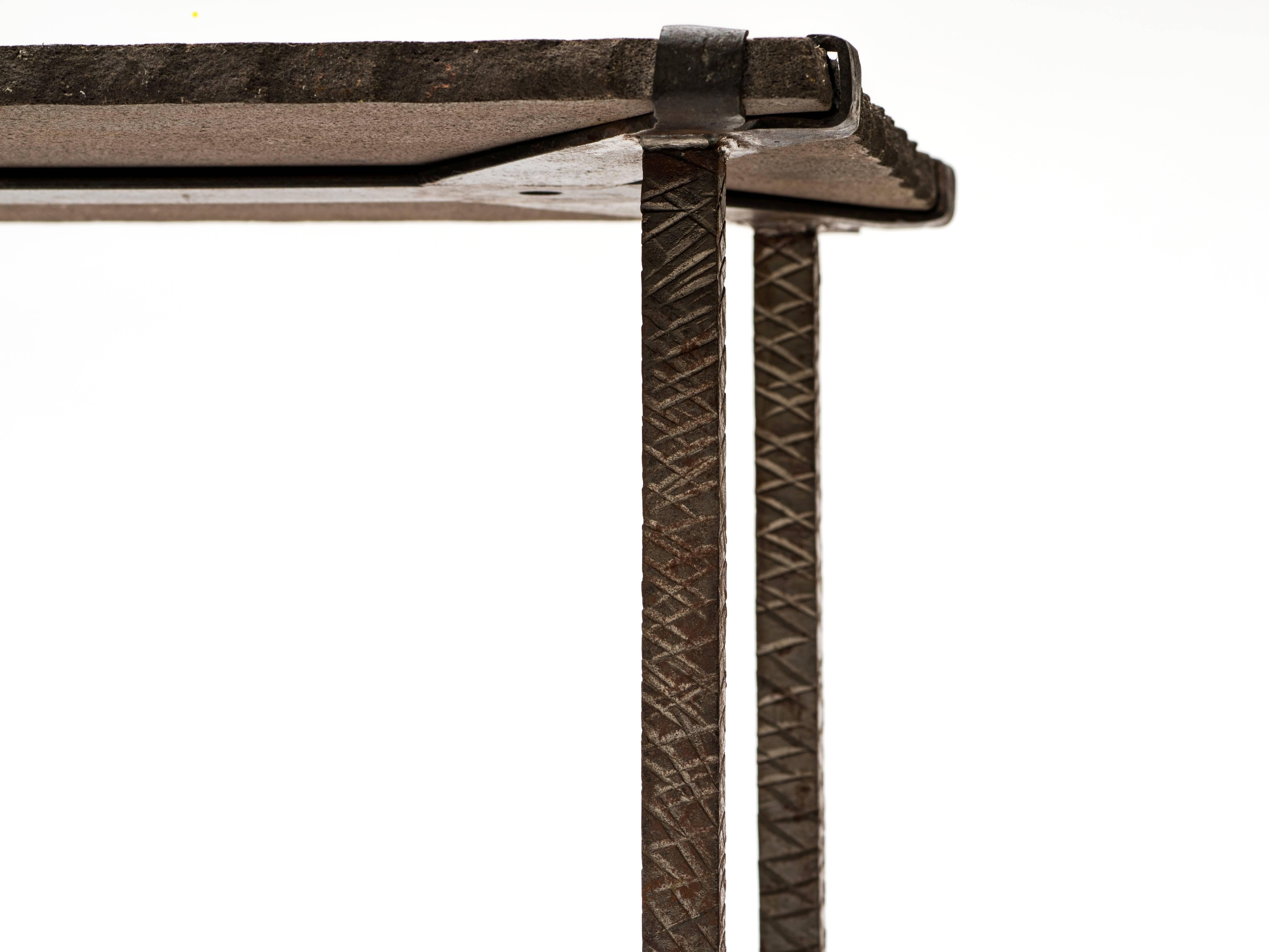 Lava Stone Coffee Table by Jean Jaffeux In Good Condition In New York, NY