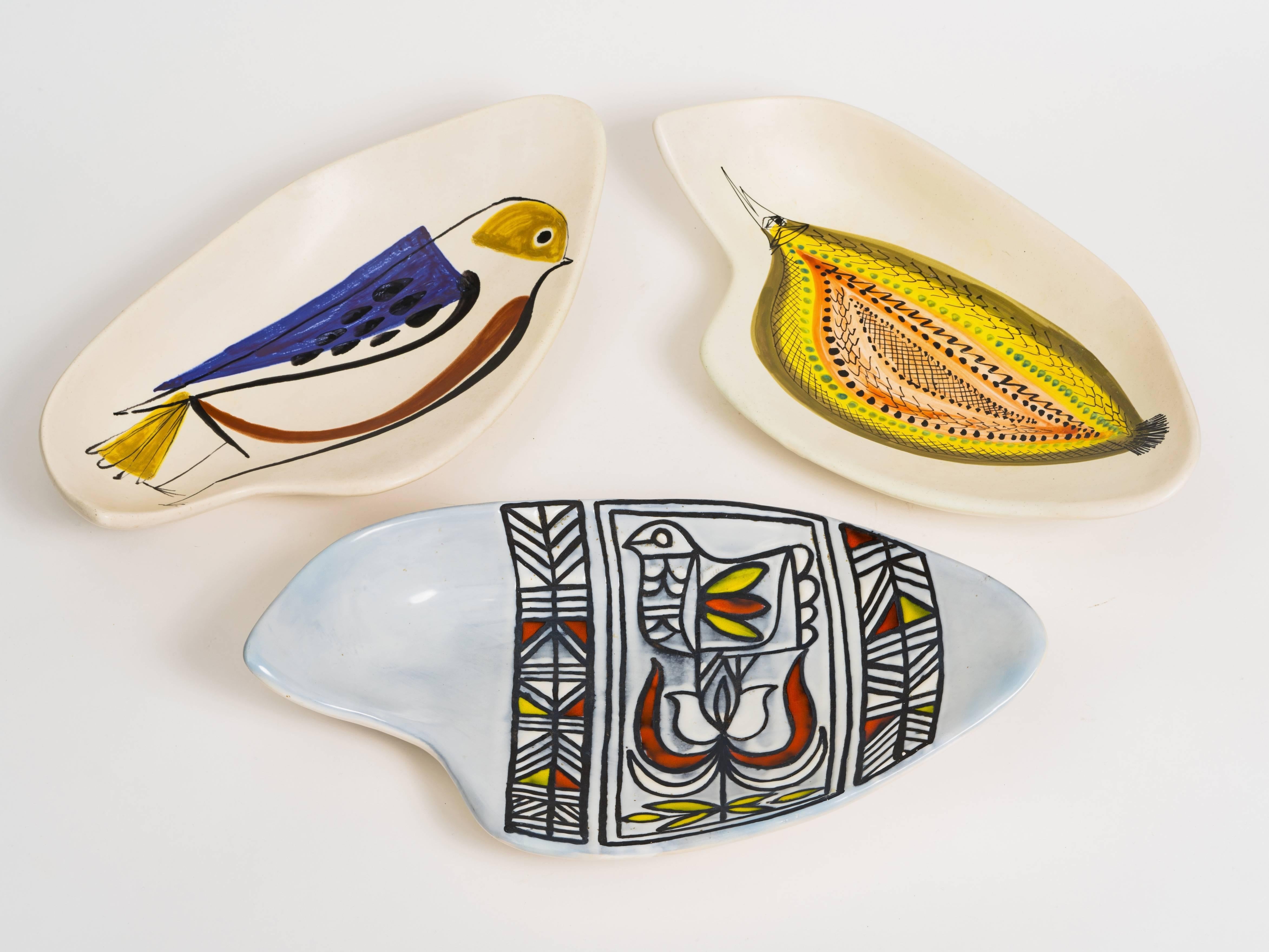 Ceramic Roger Capron Flounder Platter Coupe