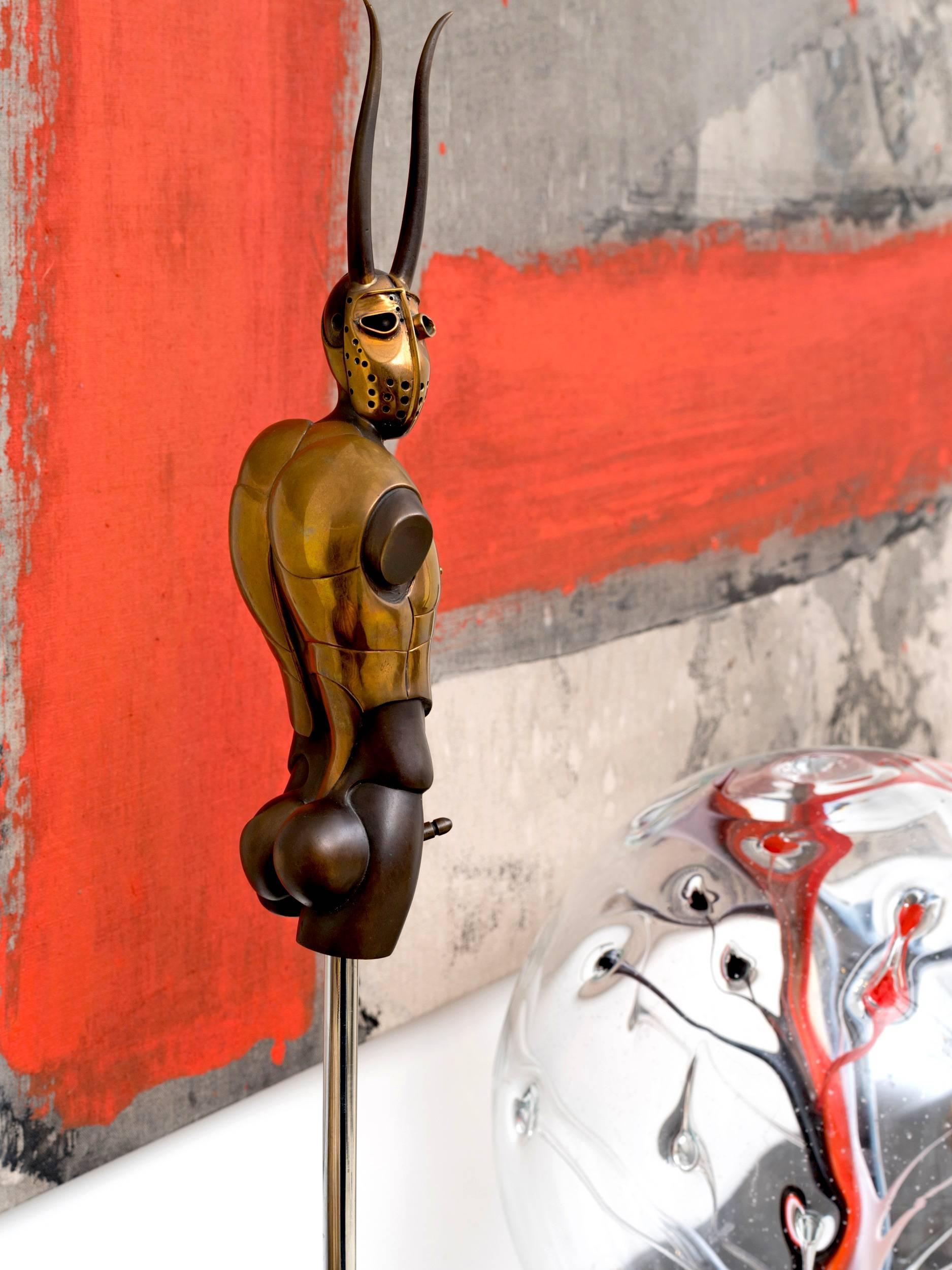 Paul Wunderlich Minotaurus Bronze-Skulptur (Ende des 20. Jahrhunderts)
