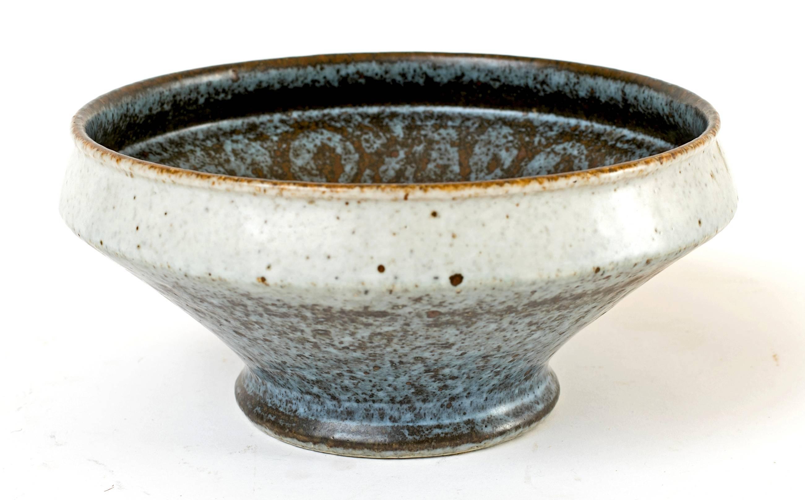 Hand-Painted Drejar Gruppen's Robin's Egg Blue Ceramic Bowl for Rörstrand For Sale