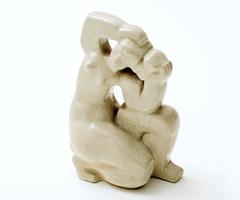Maximilian Schulmann Cubist Ceramic Figural Sculpture