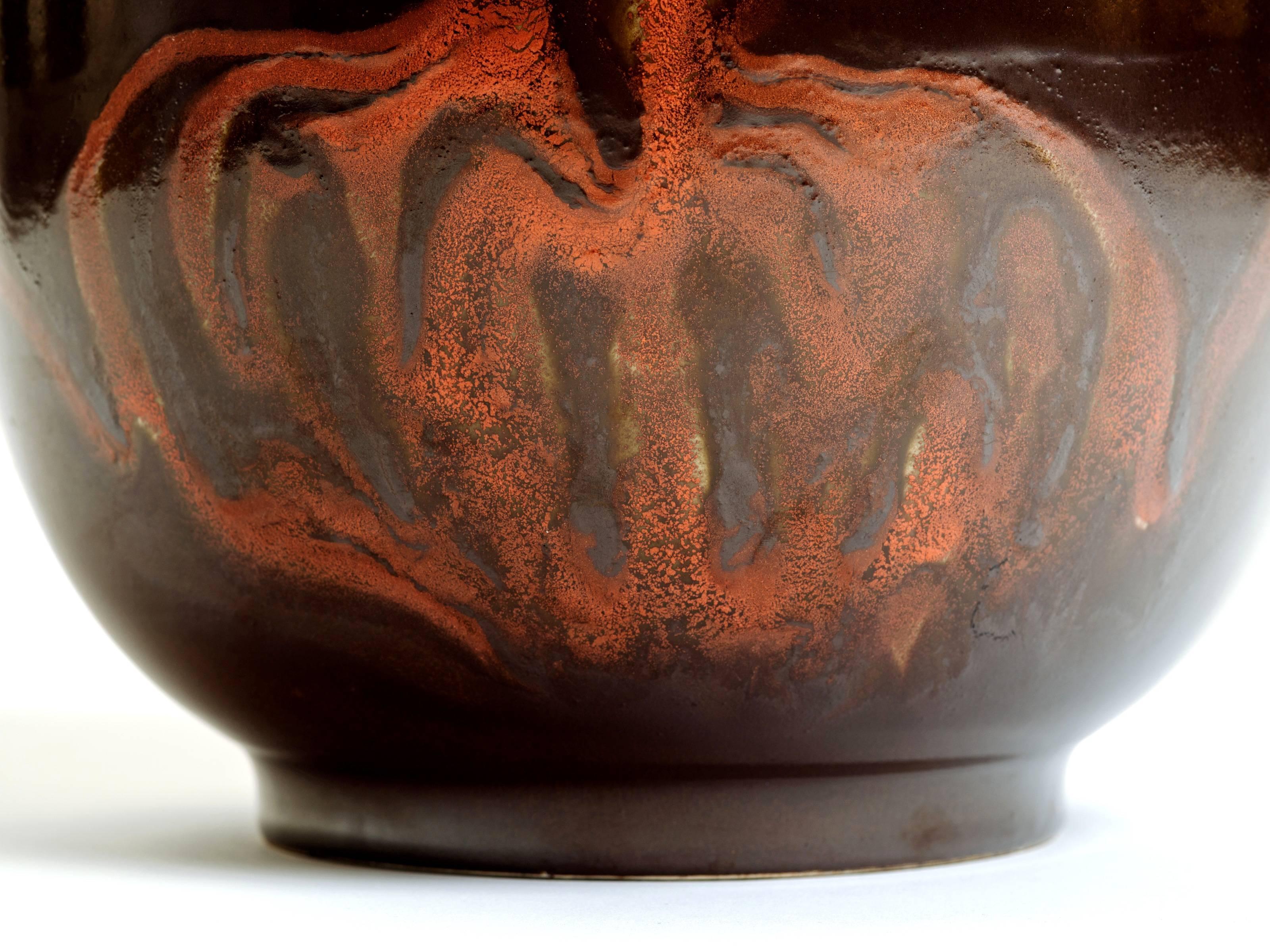 Glazed Alvino Bagni Italian Ceramic Vase