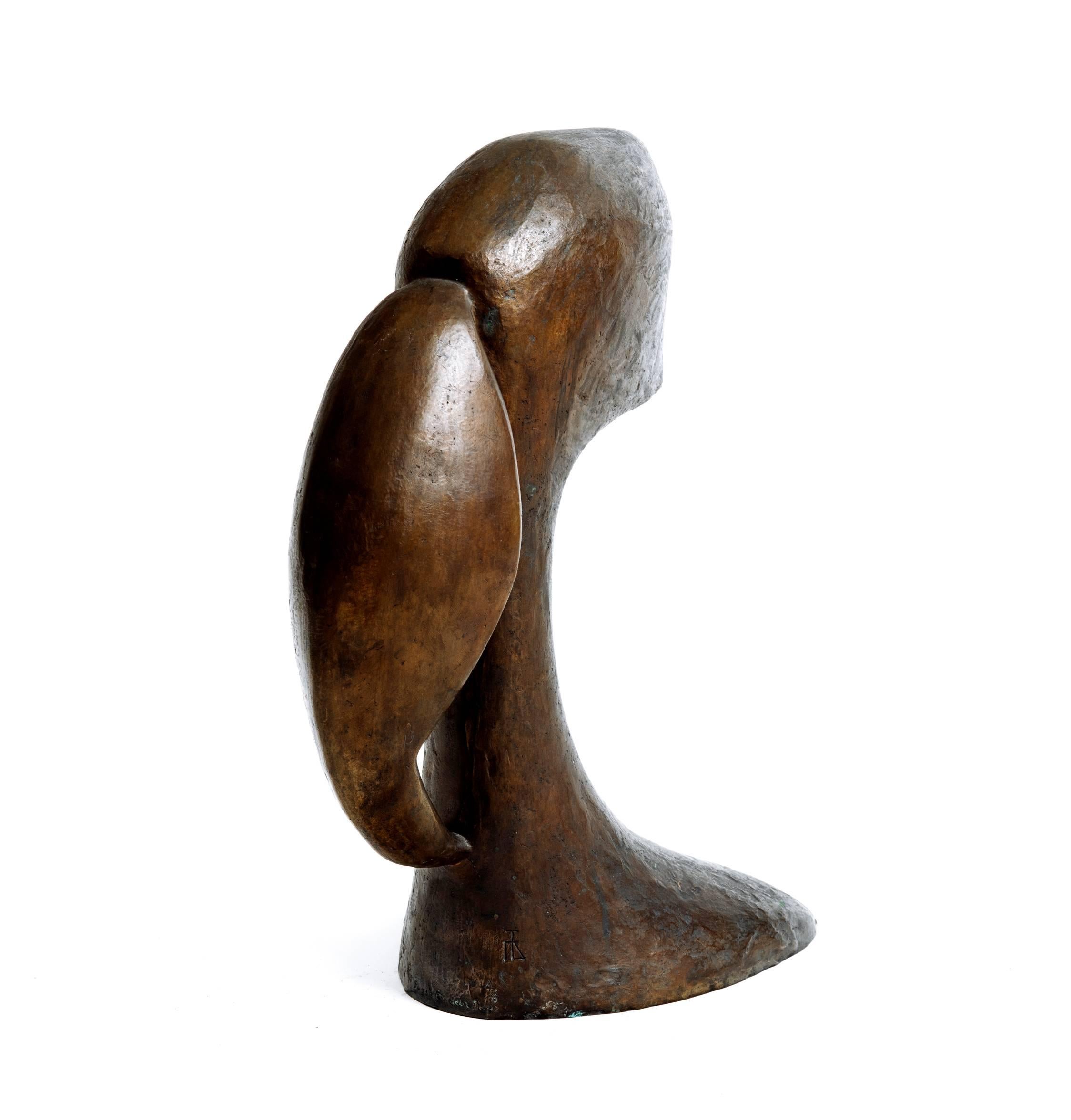 Maxime Adam-Tessier Figural Bronze Sculpture  In Good Condition For Sale In New York, NY