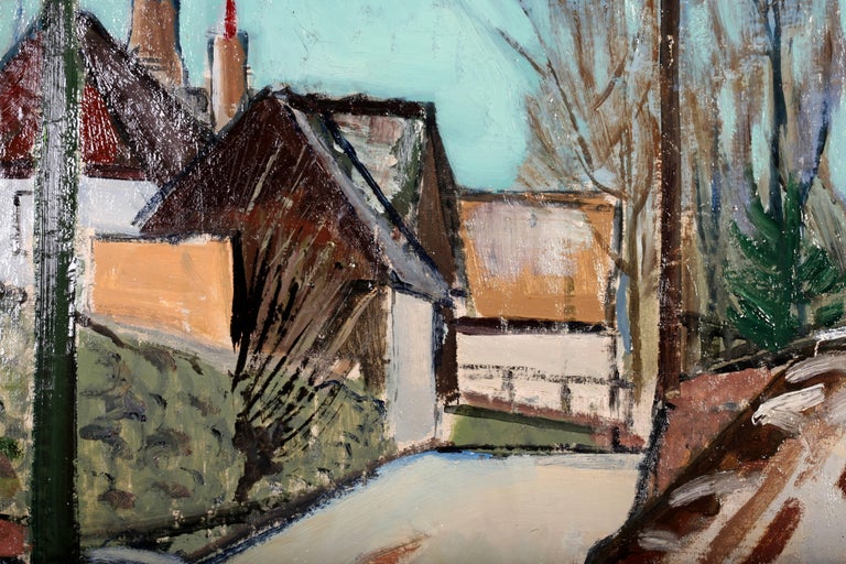 Harald Heiring Danish Village Painting For Sale At 1stdibs