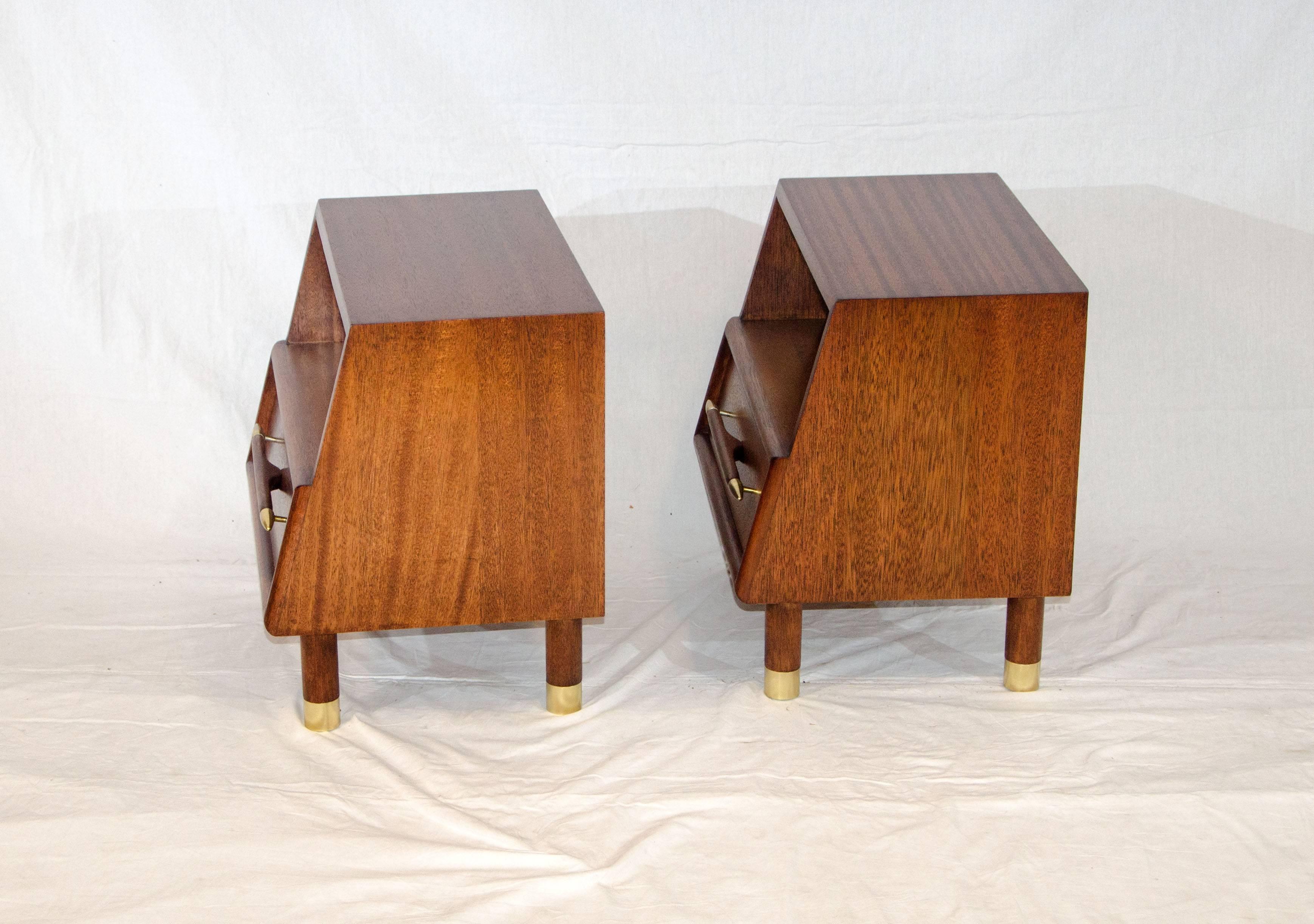 brown saltman nightstand