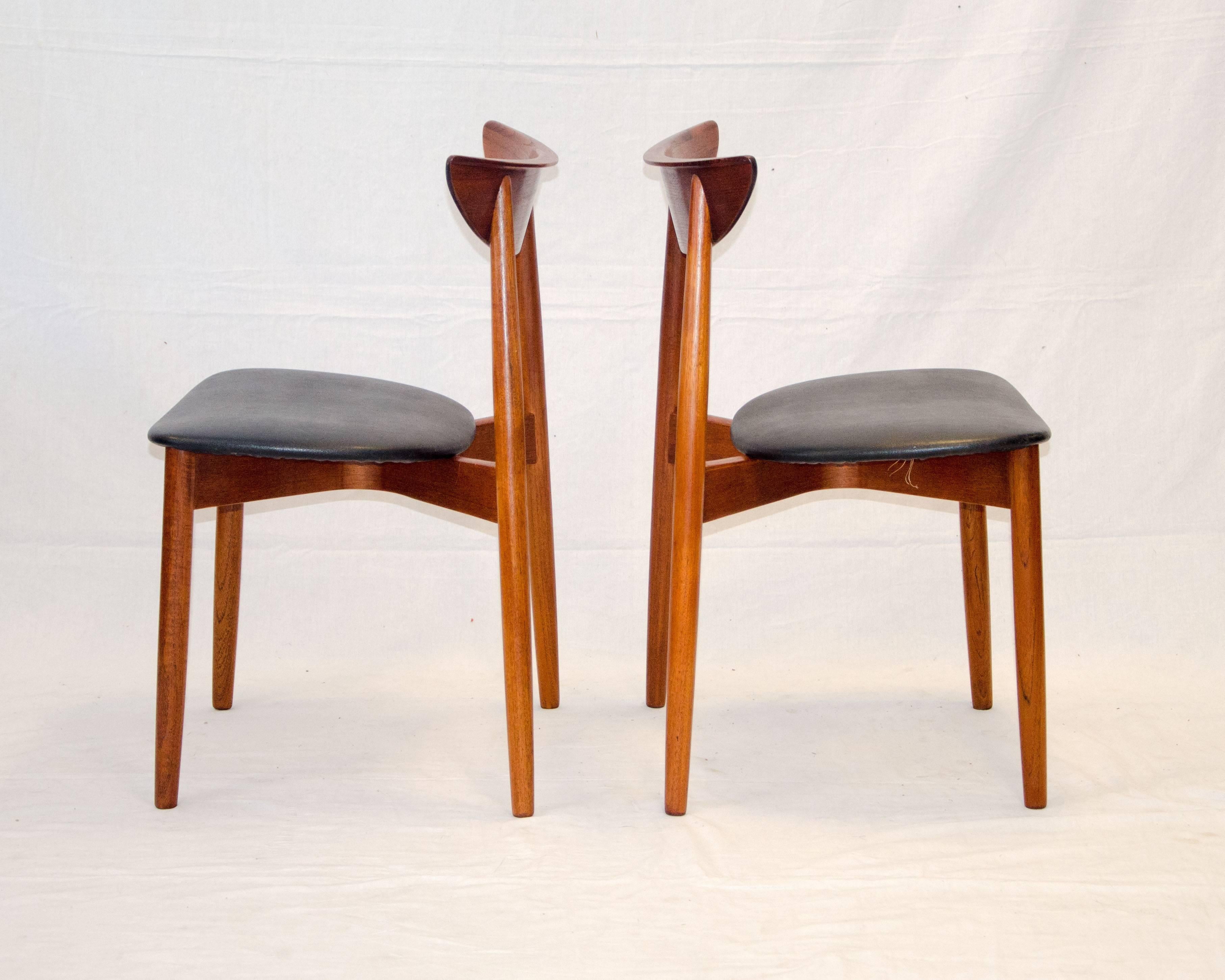Danish Set of Ten Teak Dining Chairs, Harry Ostergaard for Moreddi For Sale