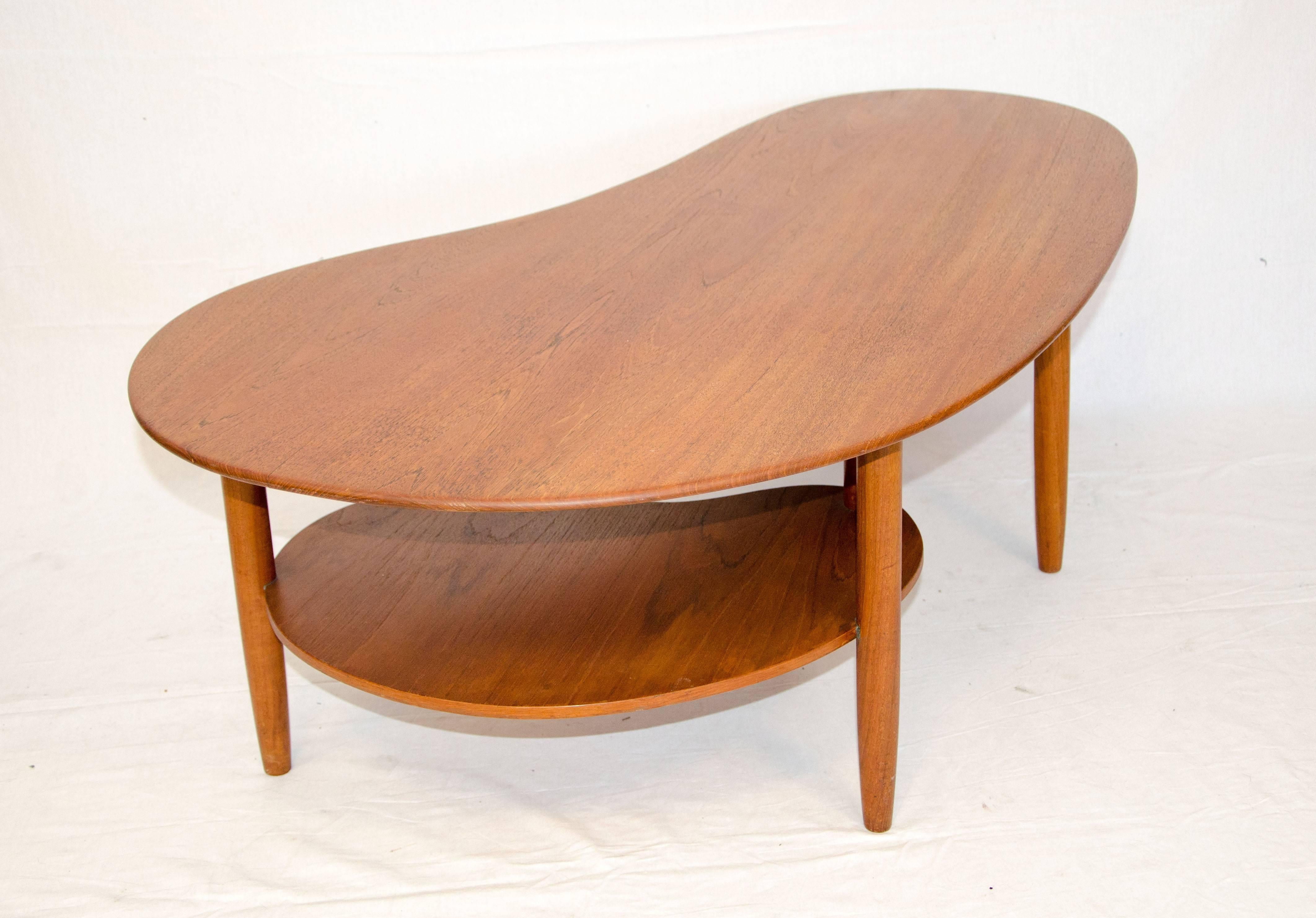 kidney shaped coffee table