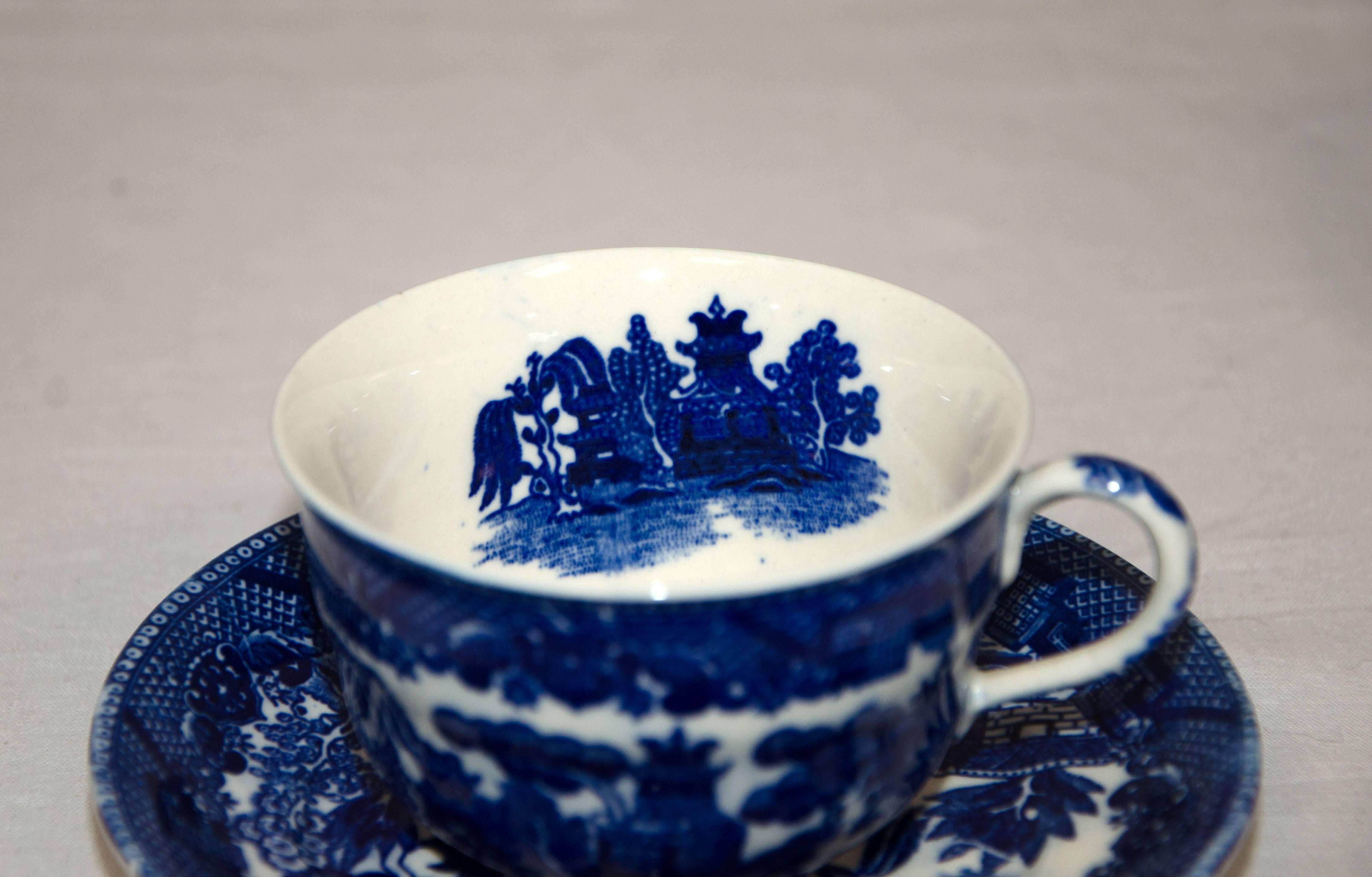 English Blue Willow Tea or Coffee Service