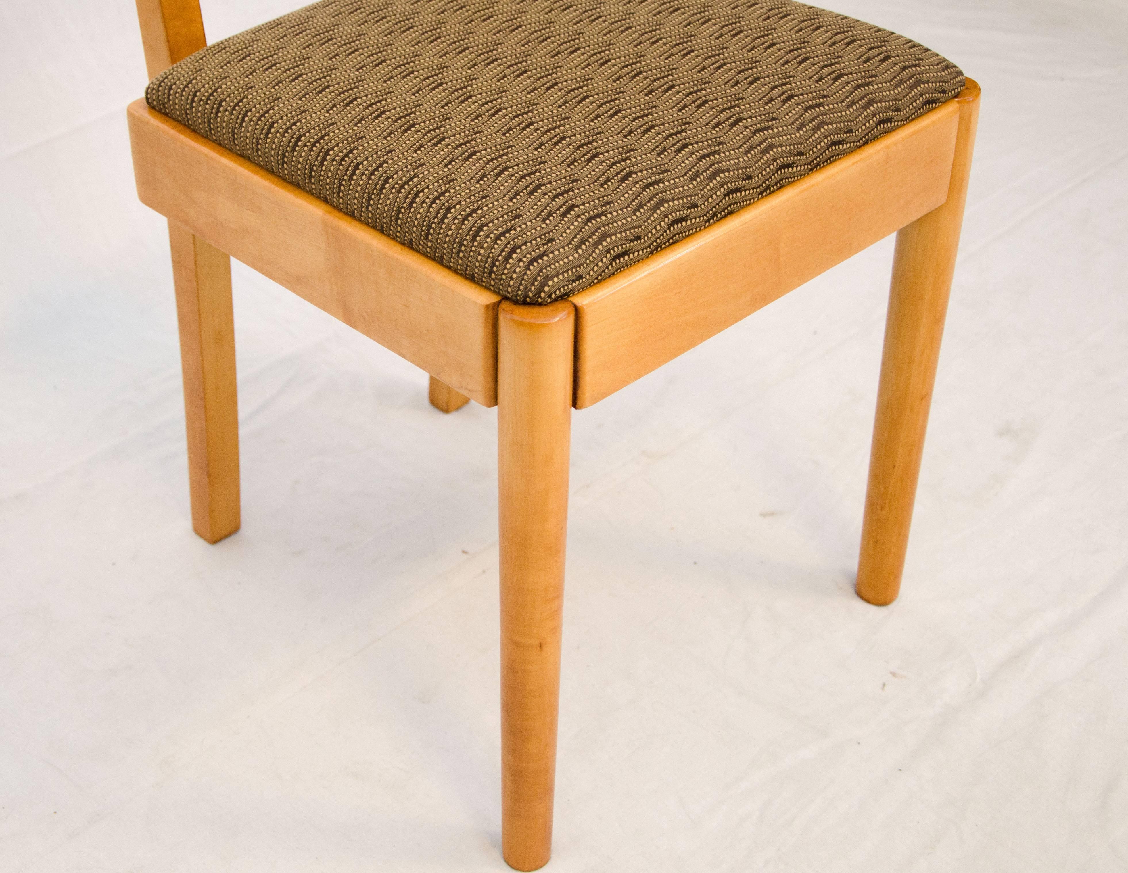 Mid-Century Modern Set of Four Dining Chairs, Russel Wright 