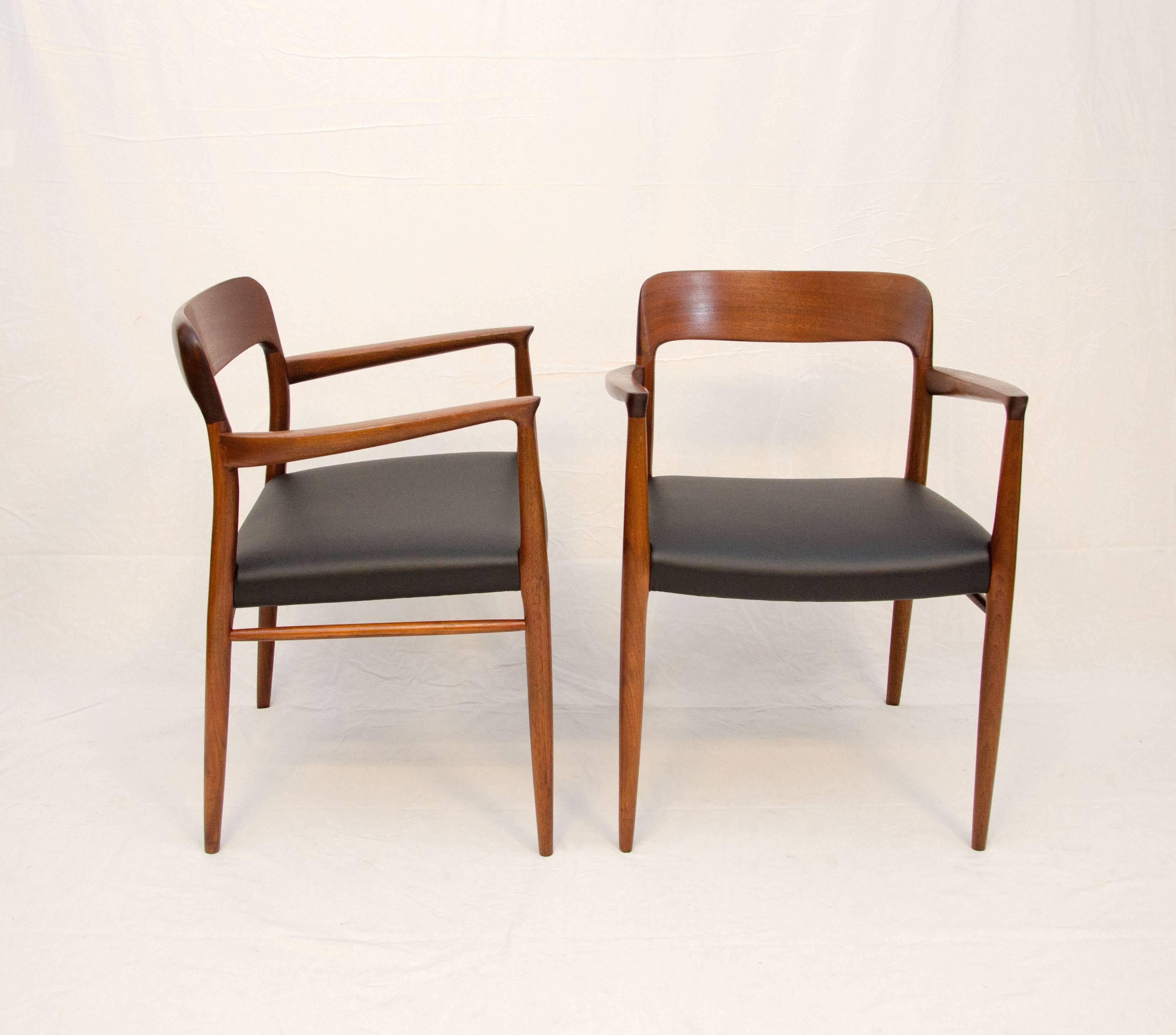 20th Century Set of 12 Danish Teak Dining Chairs by N. O. Møller for J. L. Møller Mobelfabrik