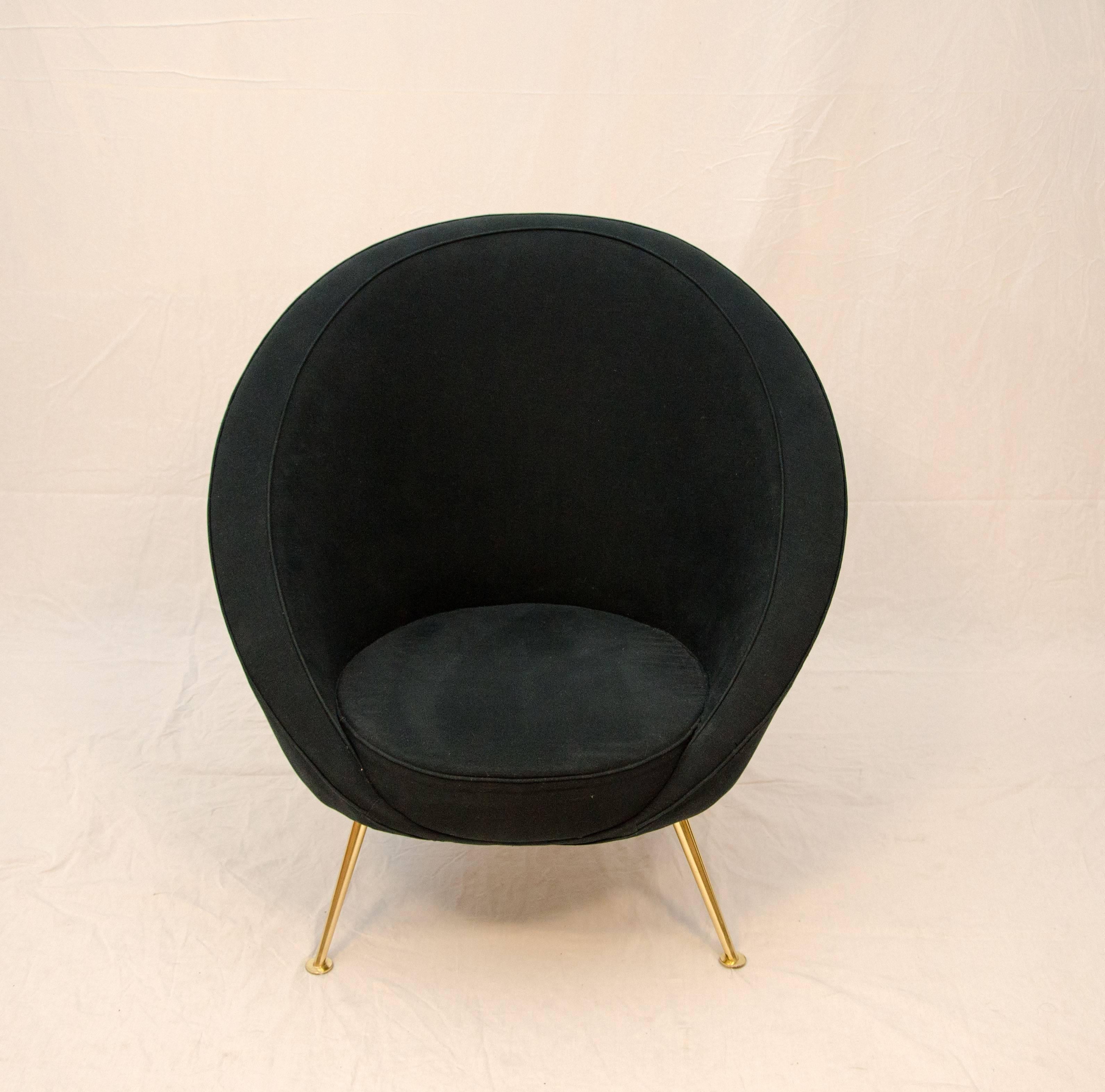 Mid-Century Modern Rare Ico Parisi Egg Chair Model 813 For Sale